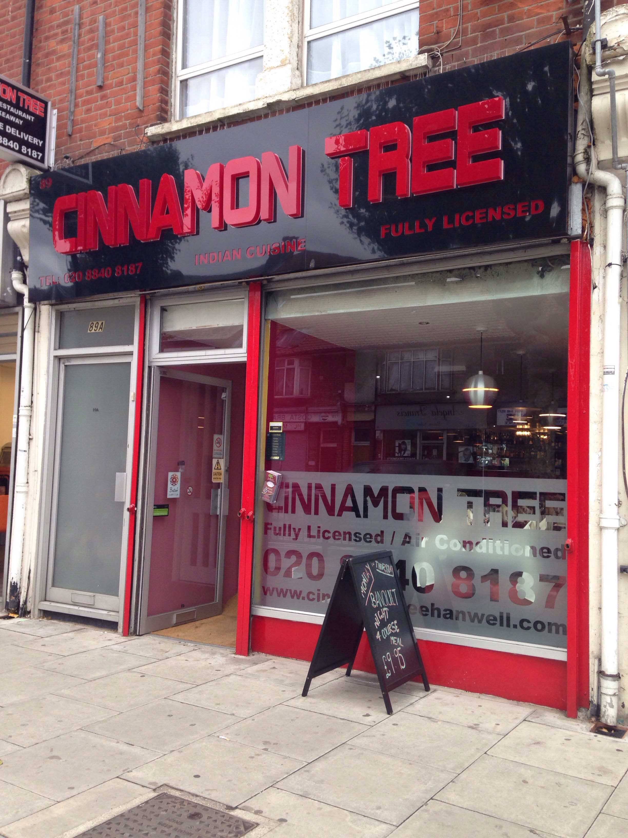 Menu of Cinnamon Tree, Greenford, London