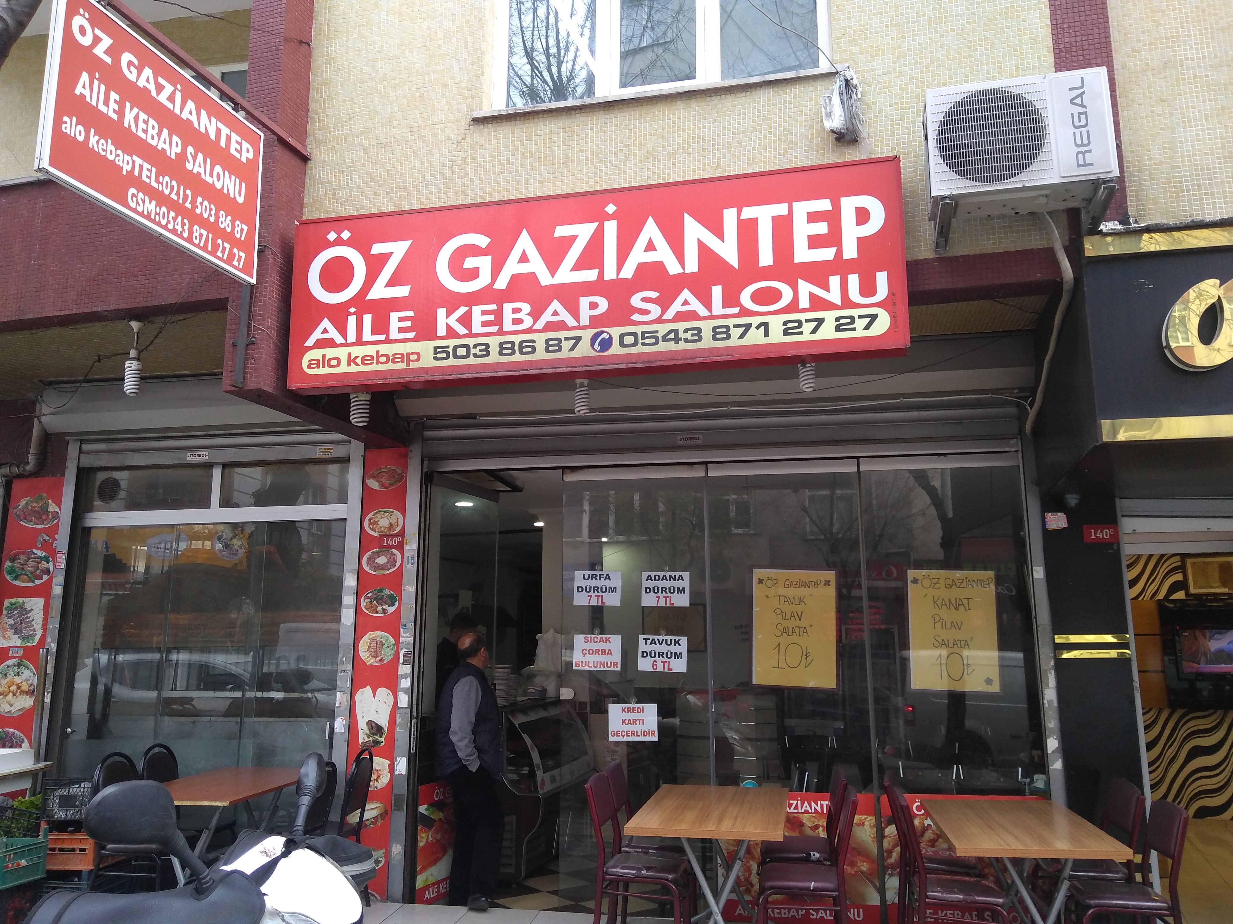 Oz Gaziantep Kebap Salonu Menu