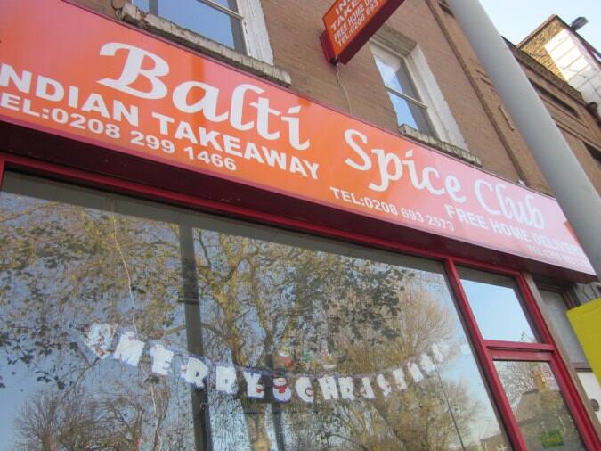 Balti Spice Club Menu, Menu for Balti Spice Club, East Dulwich, London