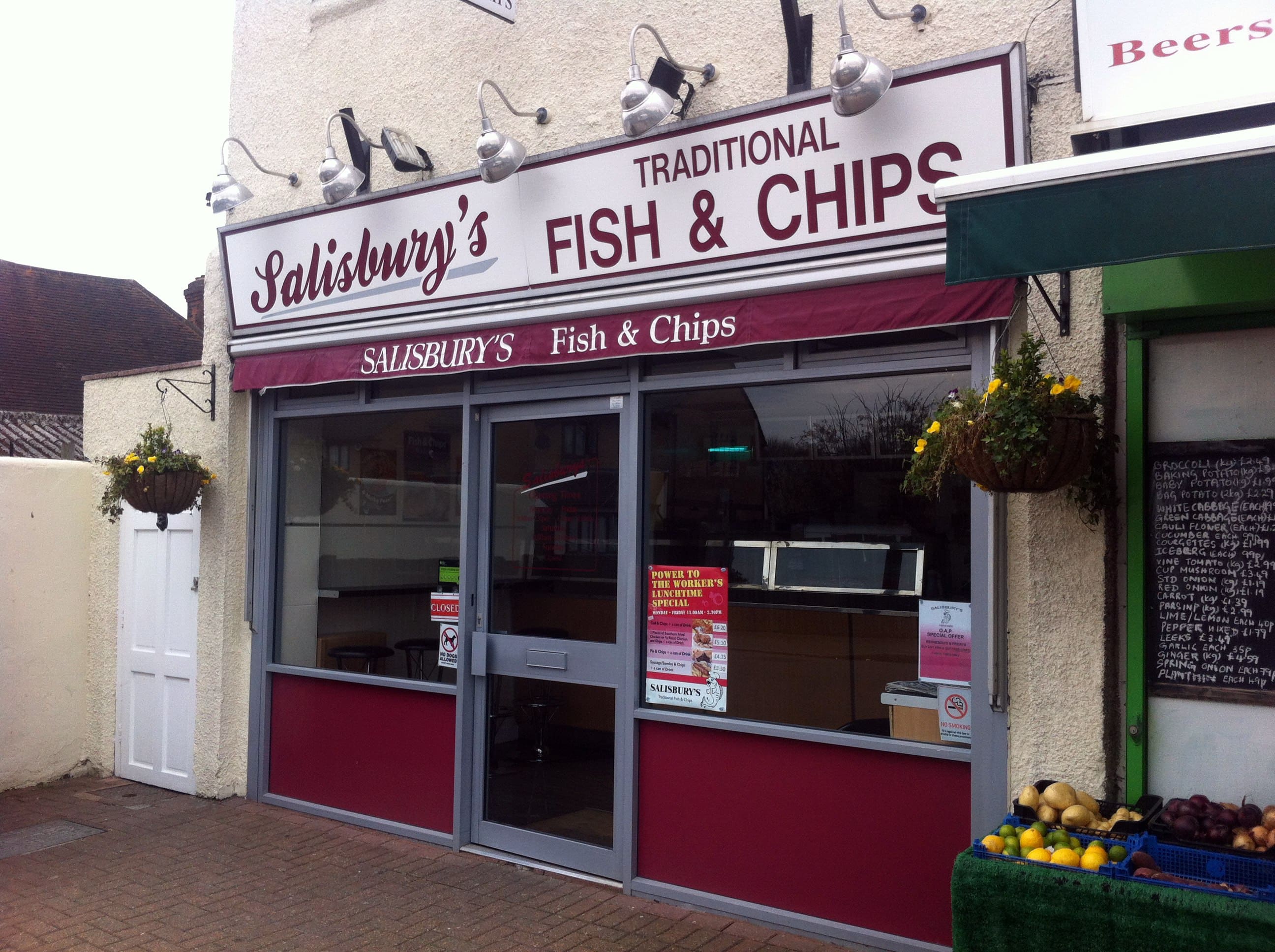 Menu of Salisbury