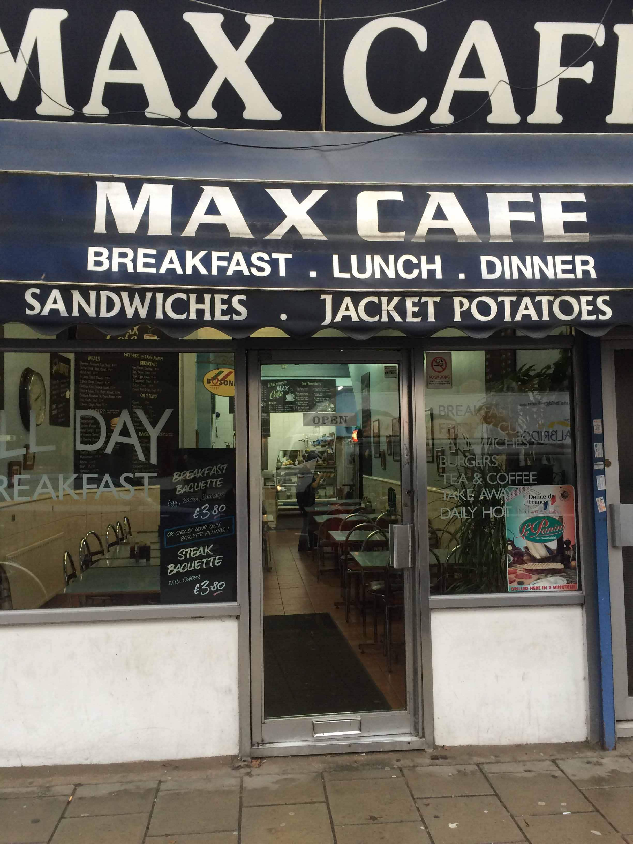 Menu Of Max Cafe Stockwell London menu-of-max-cafe-stockwell-london