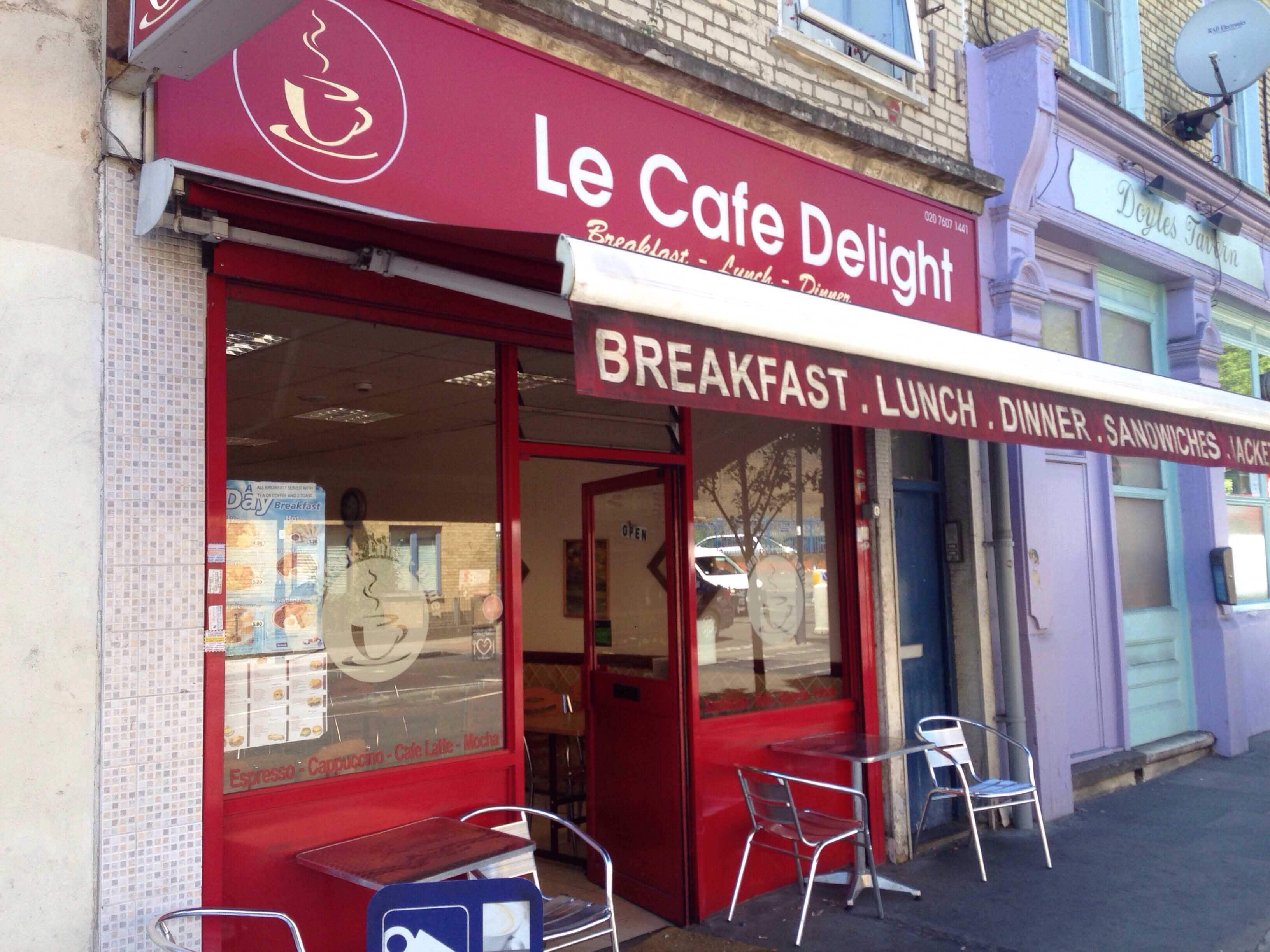 Menu of Le Cafe Delight, Barnsbury, London