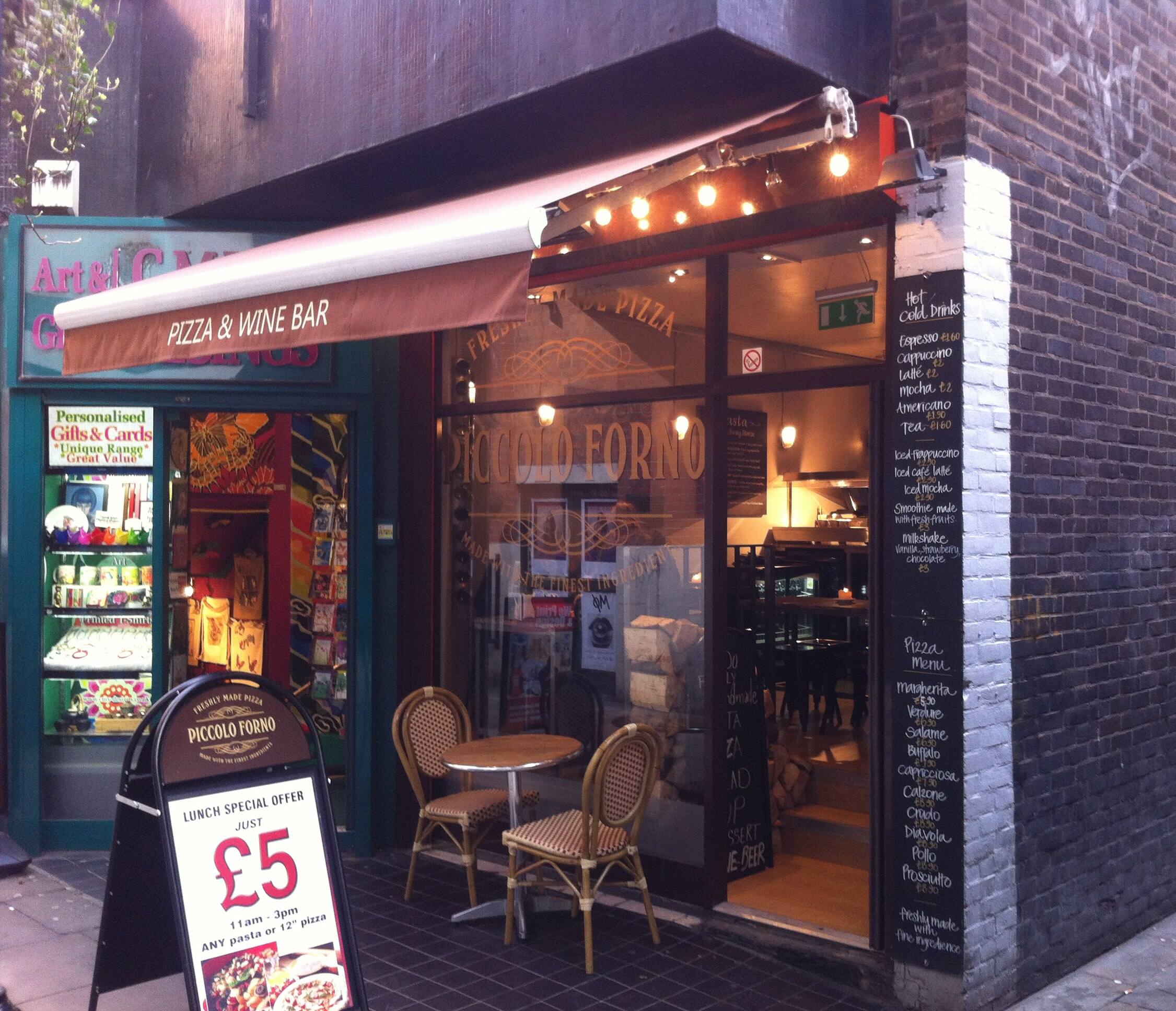 Piccolo Forno Menu, Menu for Piccolo Forno, Soho, London