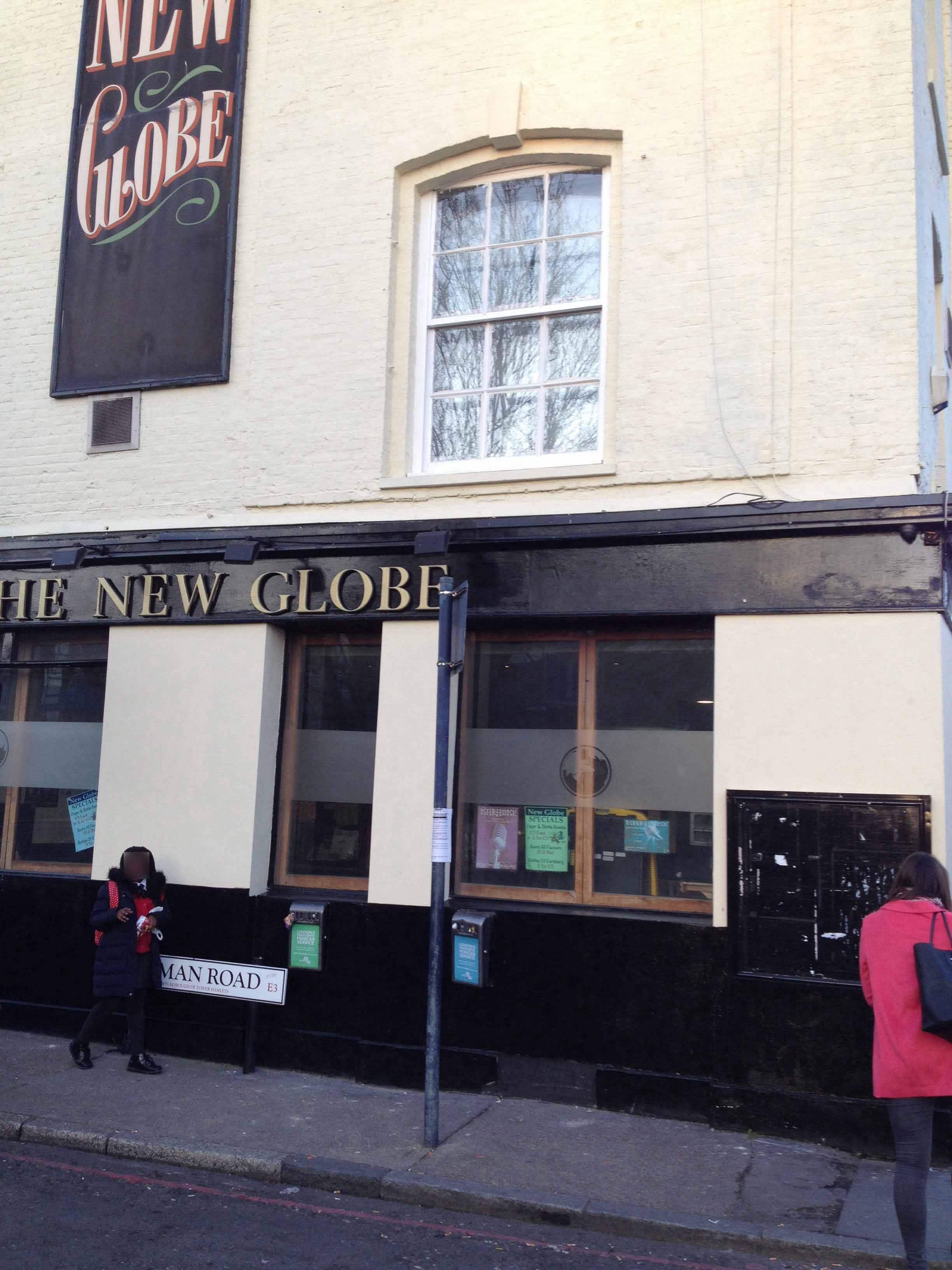 Menu of The New Globe, Mile End, London