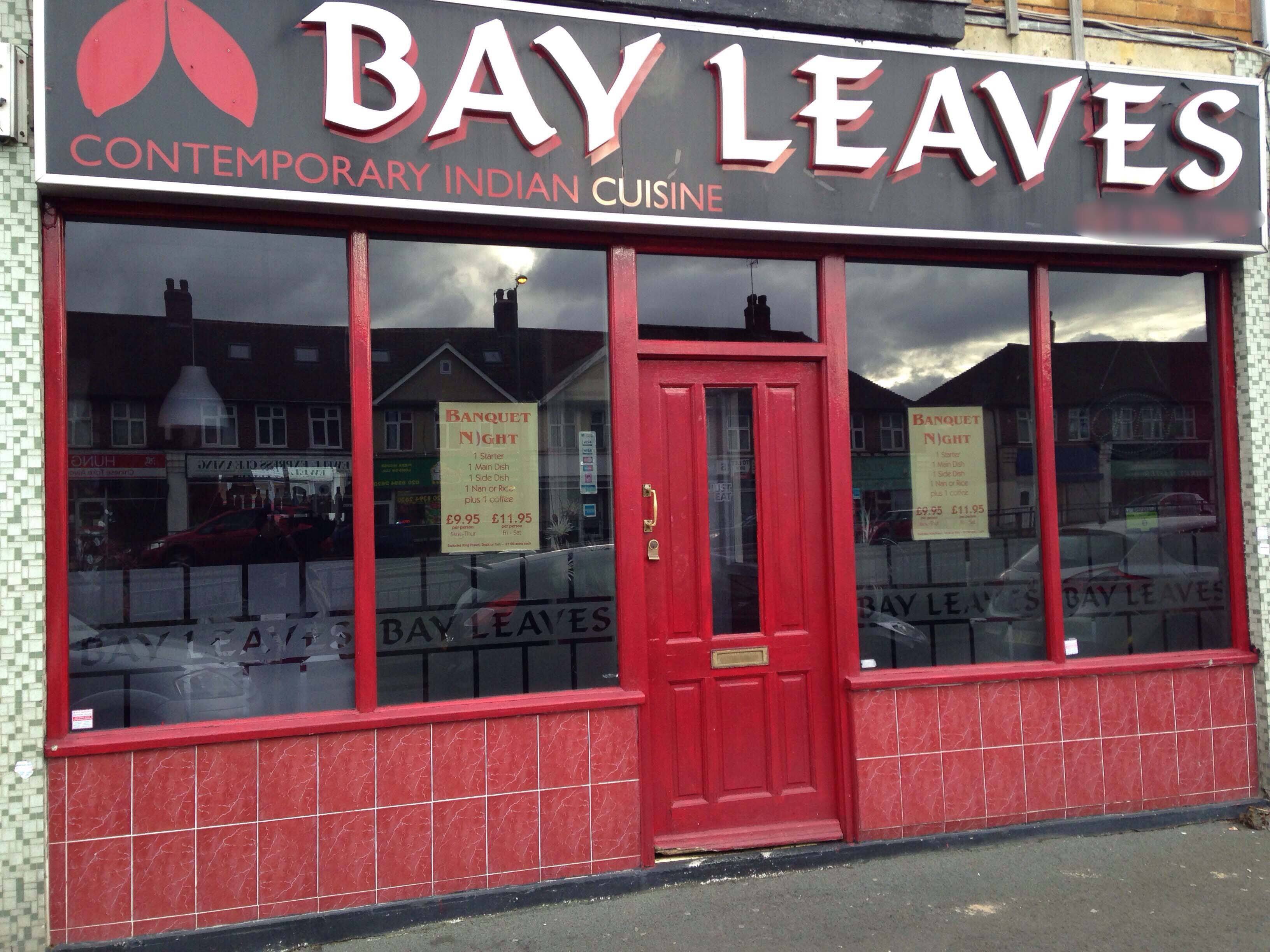 Menu of Bay Leaves, Epsom, London