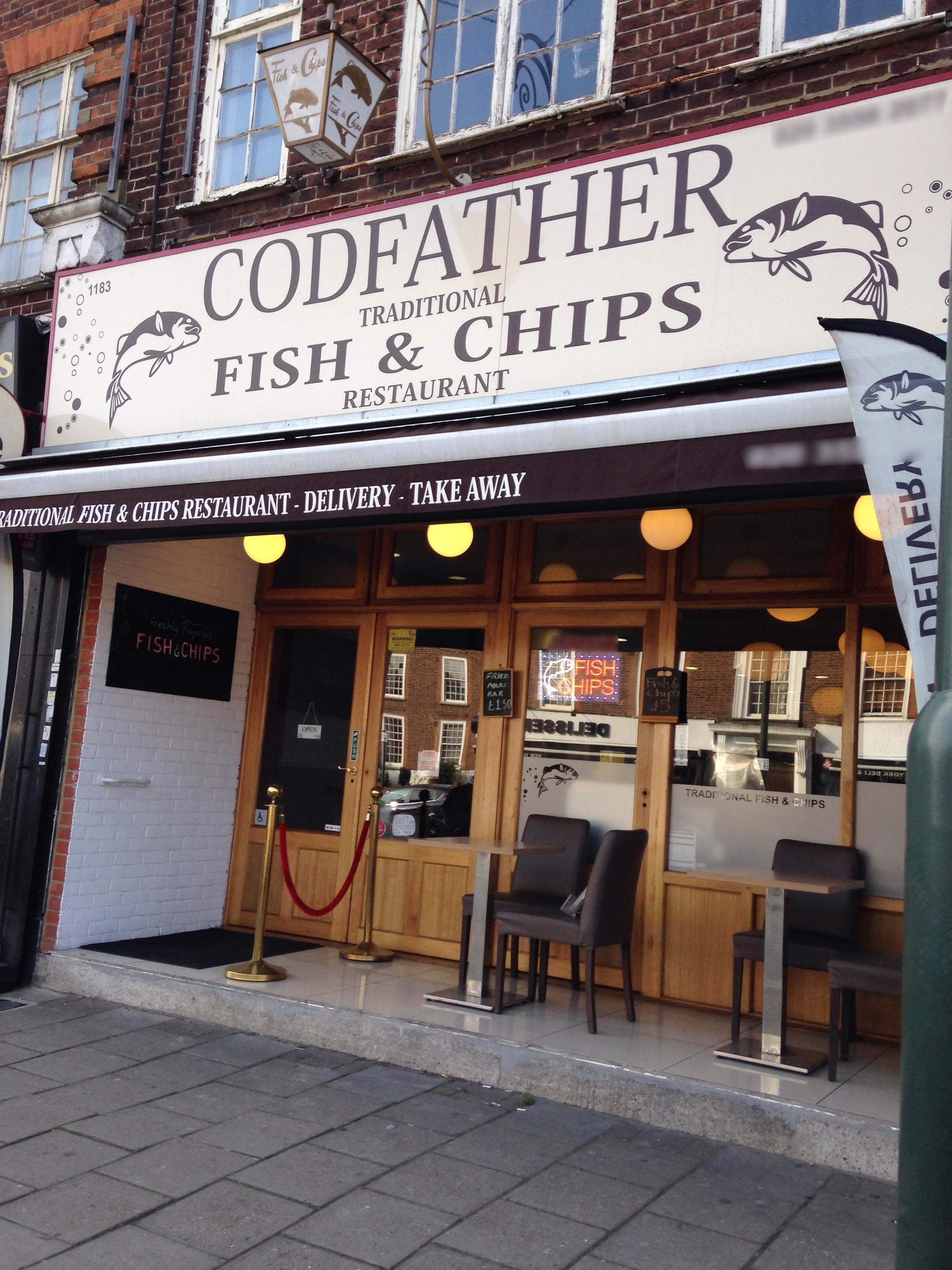Menu of Codfather Fish & Chips, Golders Green, London