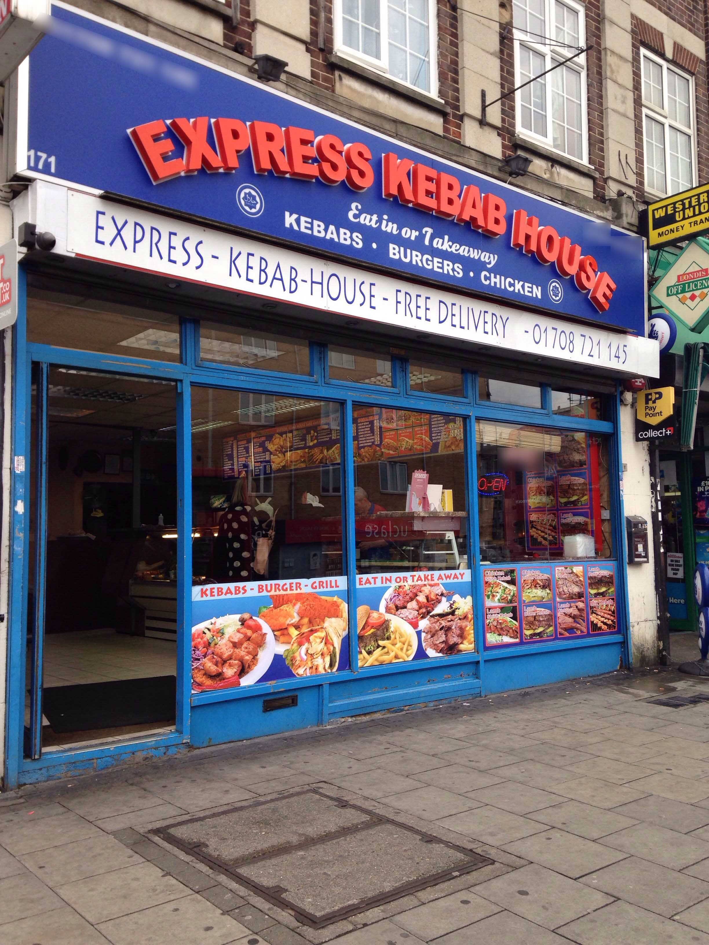 Menu of Express Kebab House, Romford, London