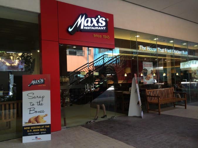 Max's Restaurant Menu, Menu for Max's Restaurant, Mall of Asia Complex