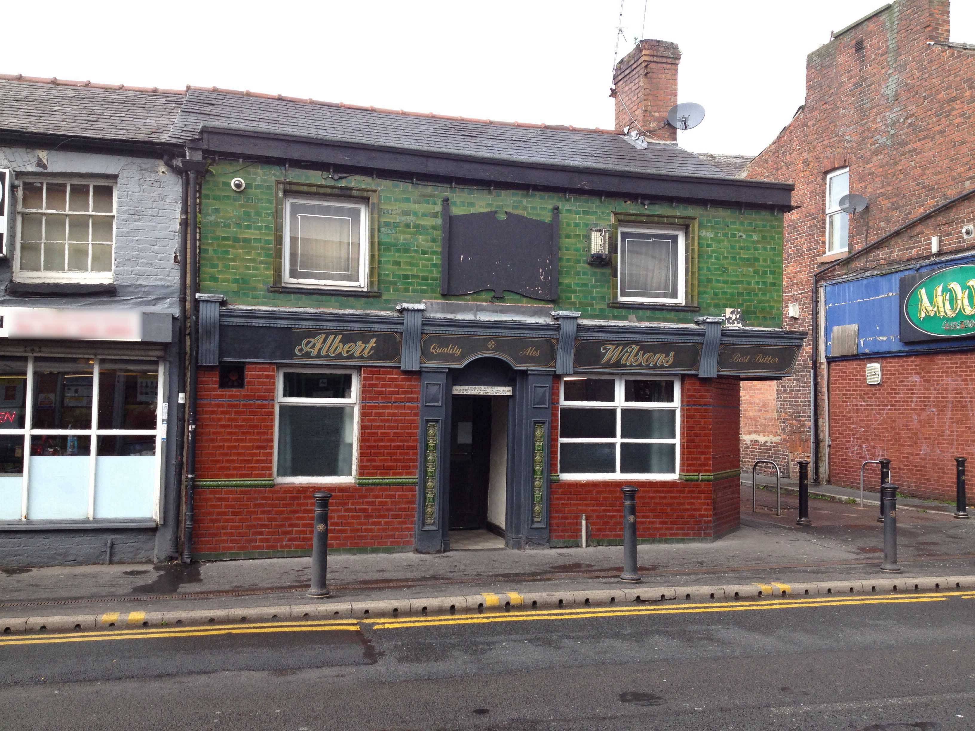 Menu of Albert Wilsons, Withington, Manchester