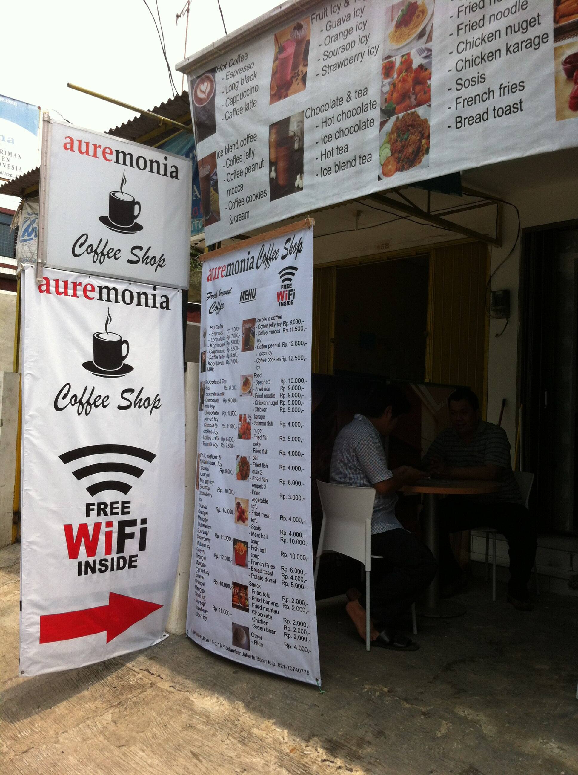 Auremonia Coffee Shop Menu, Menu for Auremonia Coffee Shop, Jelambar