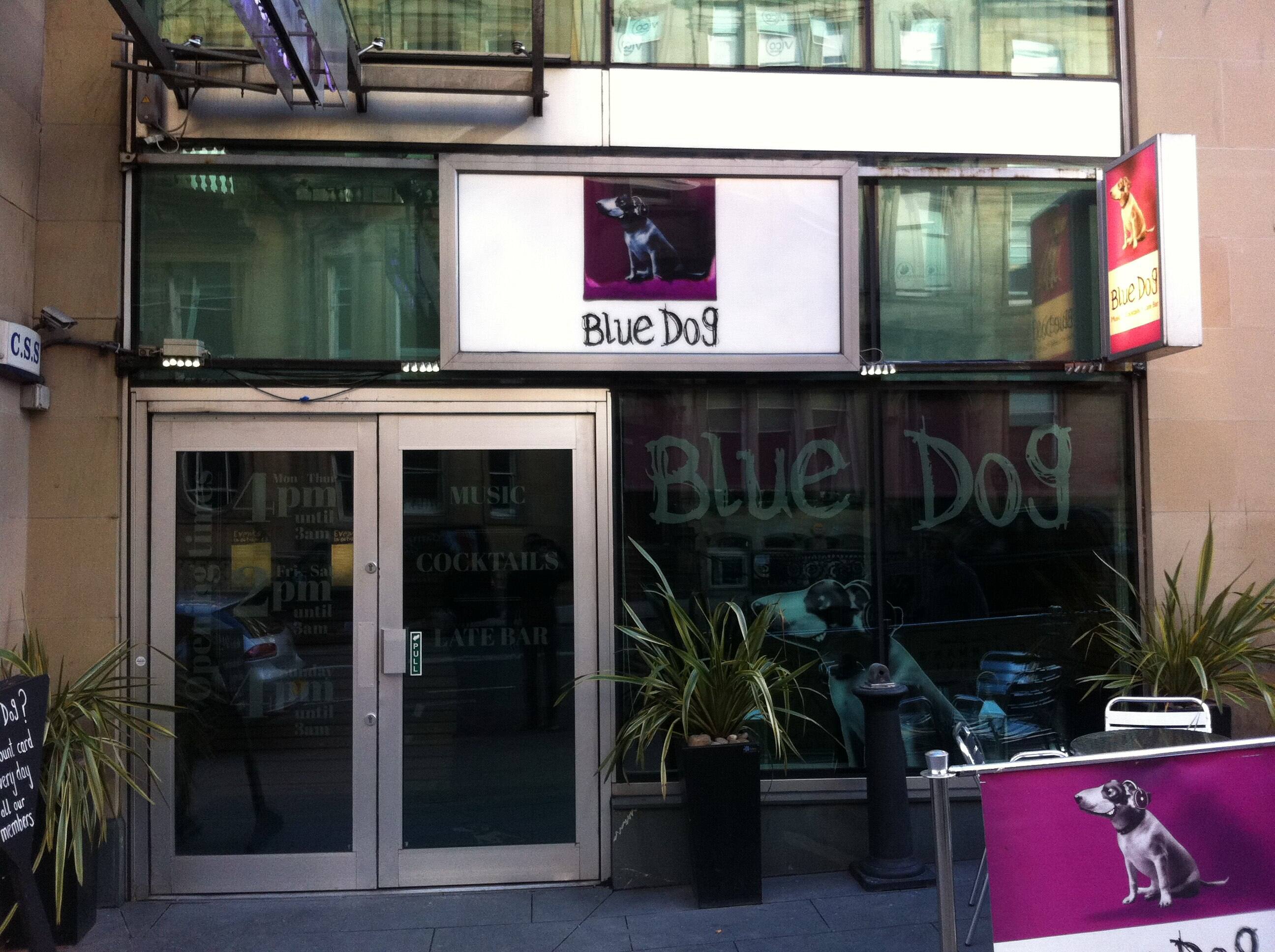 Menu of Blue Dog, Street, City Centre, Glasgow
