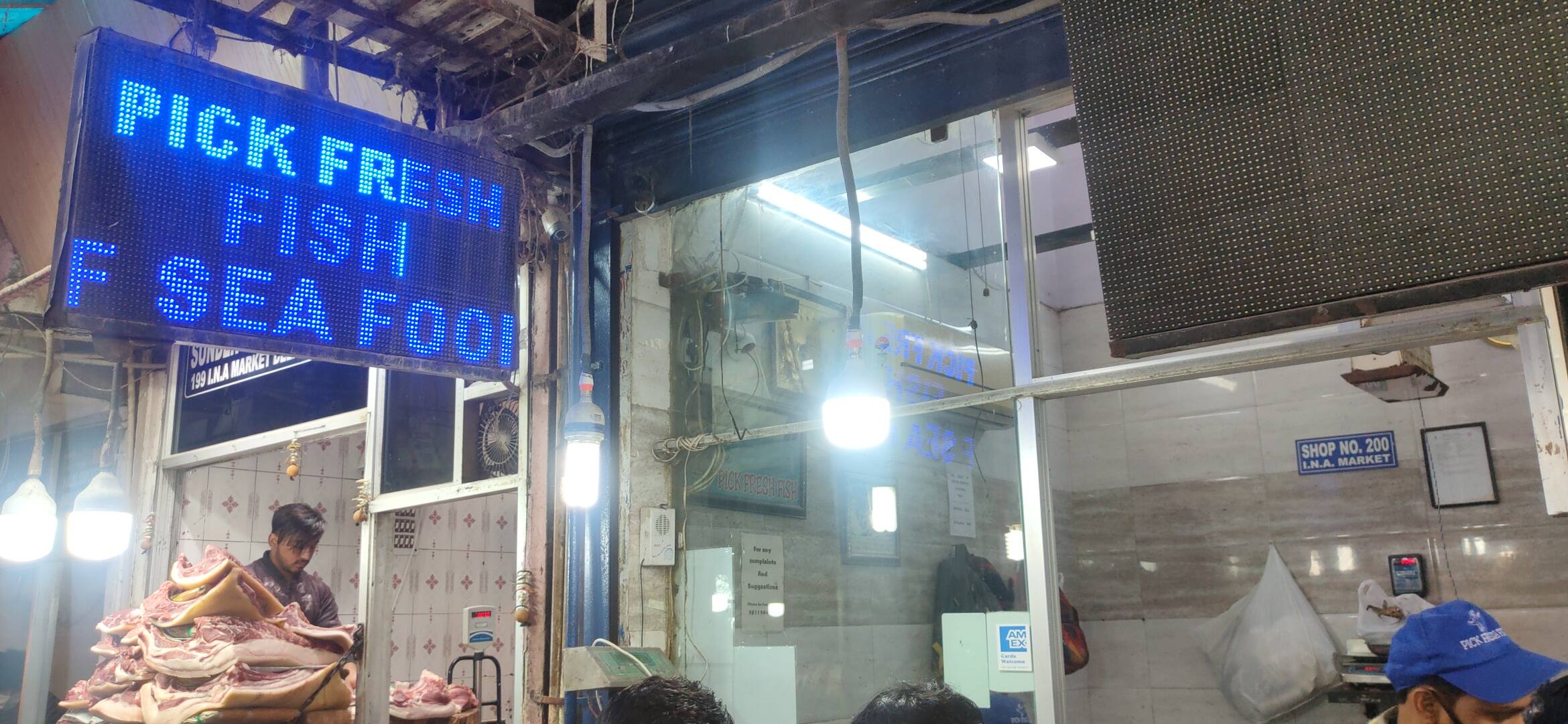 Menu of Pick Fresh Fish, INA, New Delhi