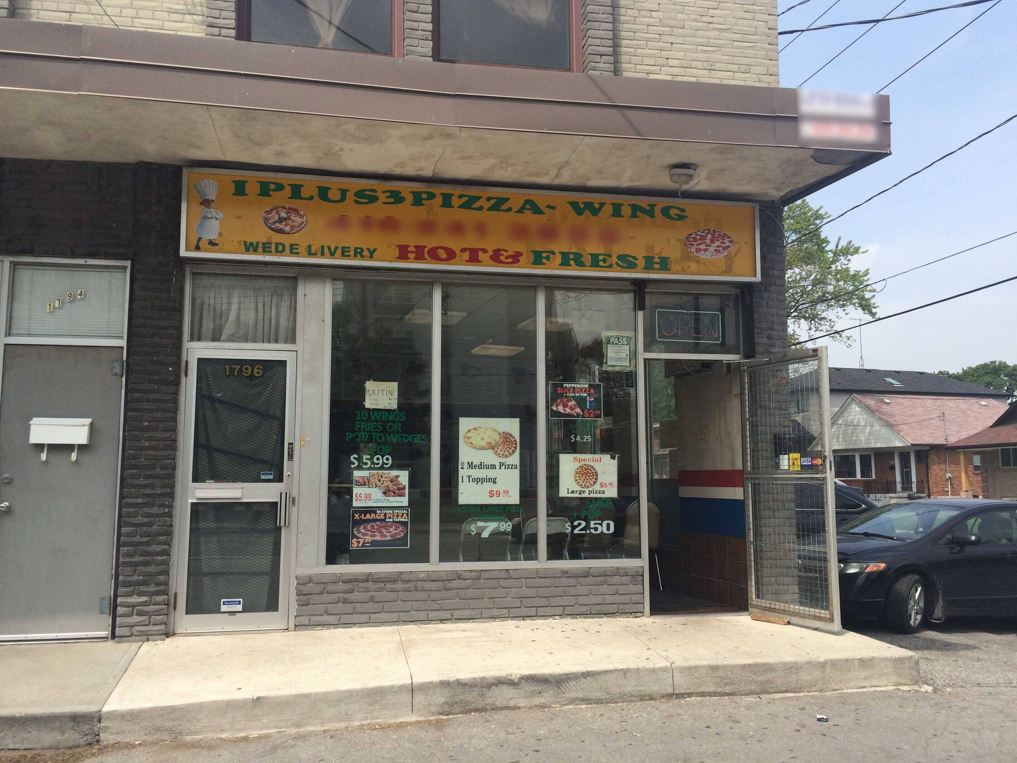 Menu of 1 Plus 3 Pizza & Wings, York, Toronto