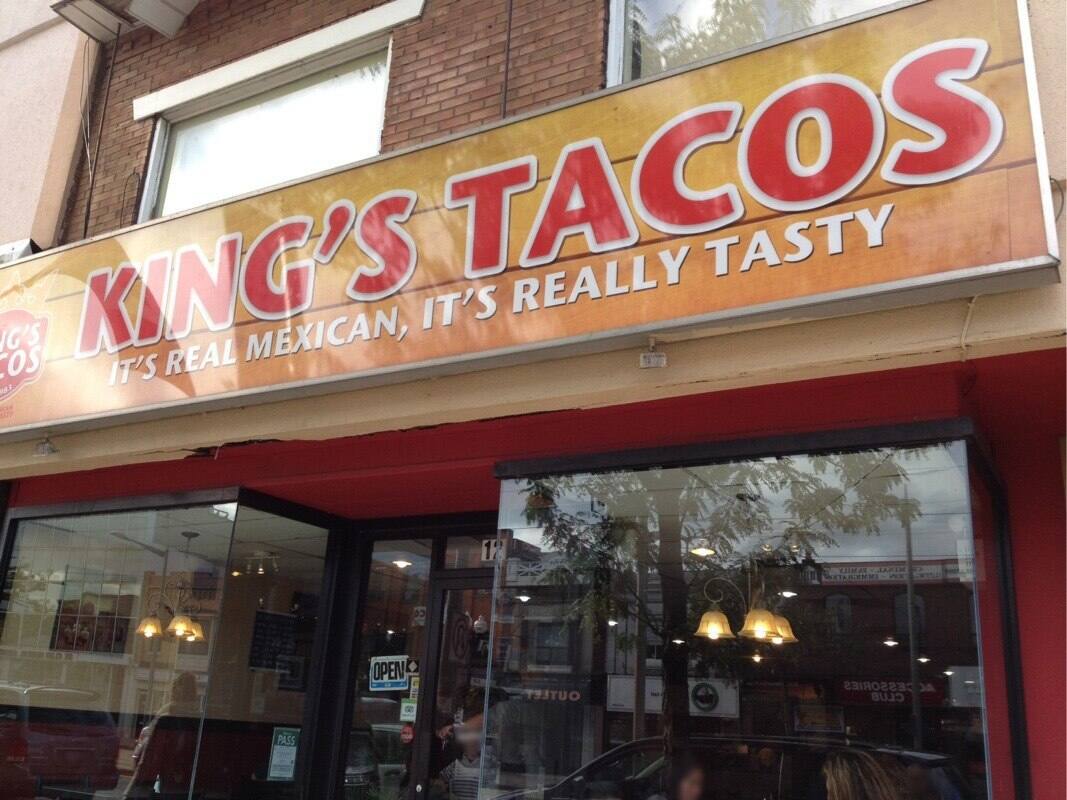 Menu of King's Tacos, Earlscourt, Toronto