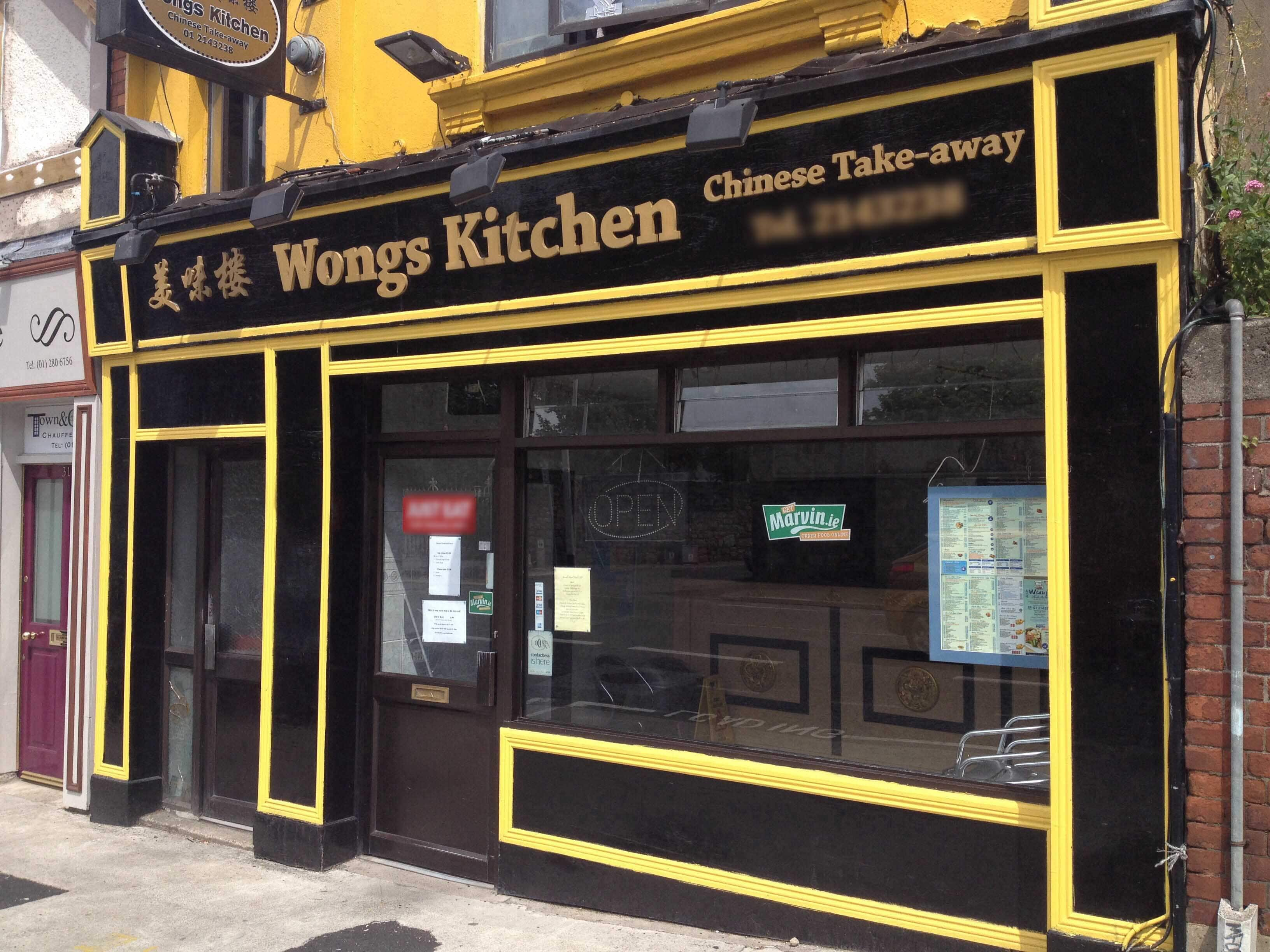 Wongs Kitchen Menu