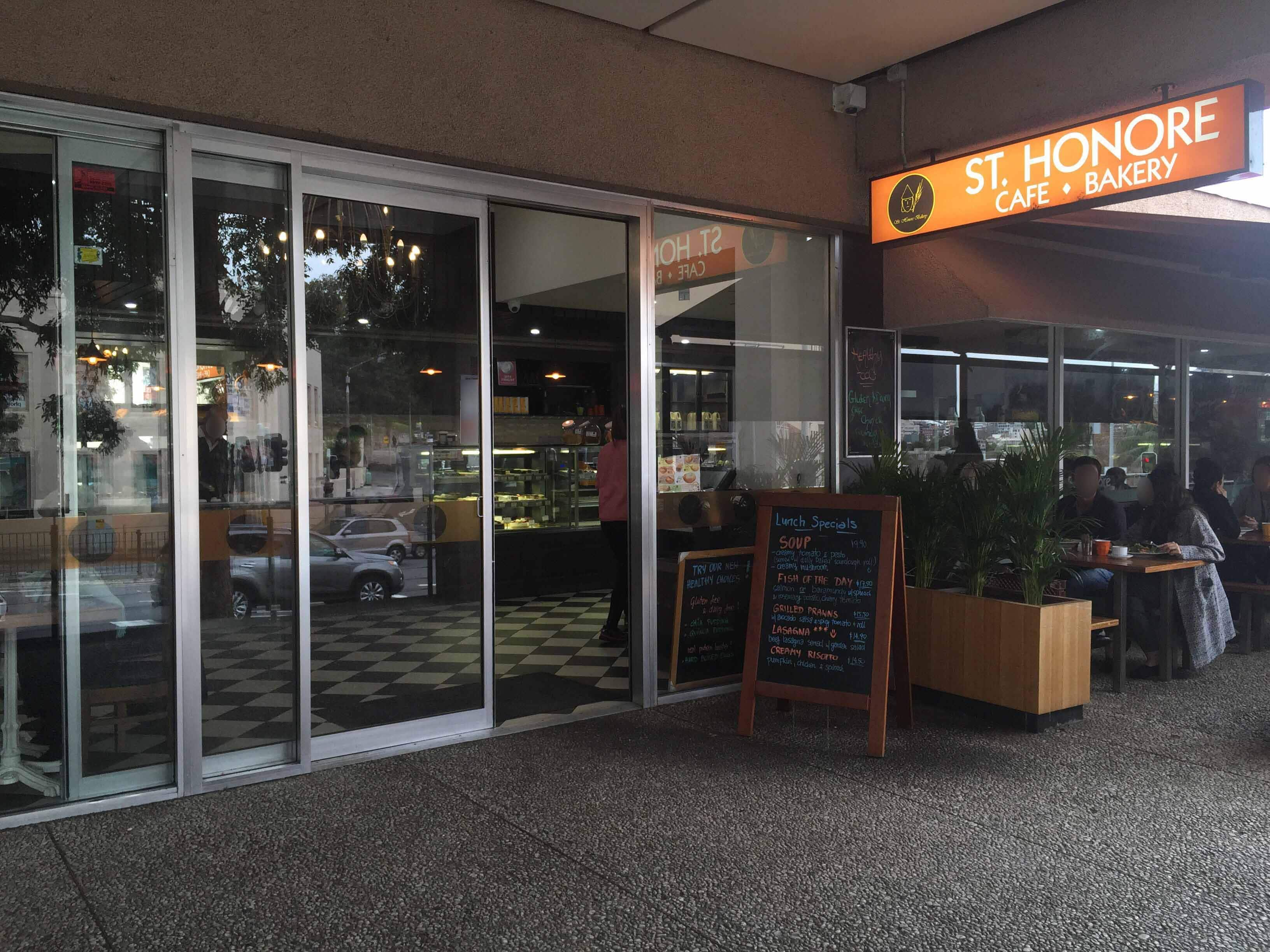 Menu of St. Honore Bakery, Edgecliff, Sydney