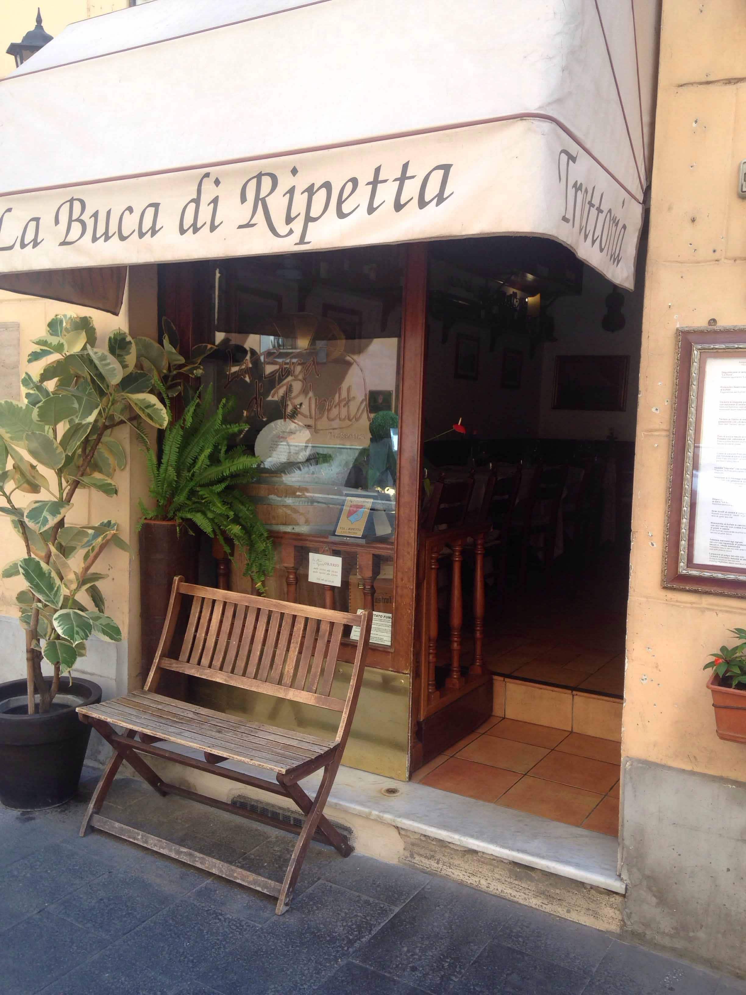 Menu of La Buca di Ripetta, Spagna, Roma