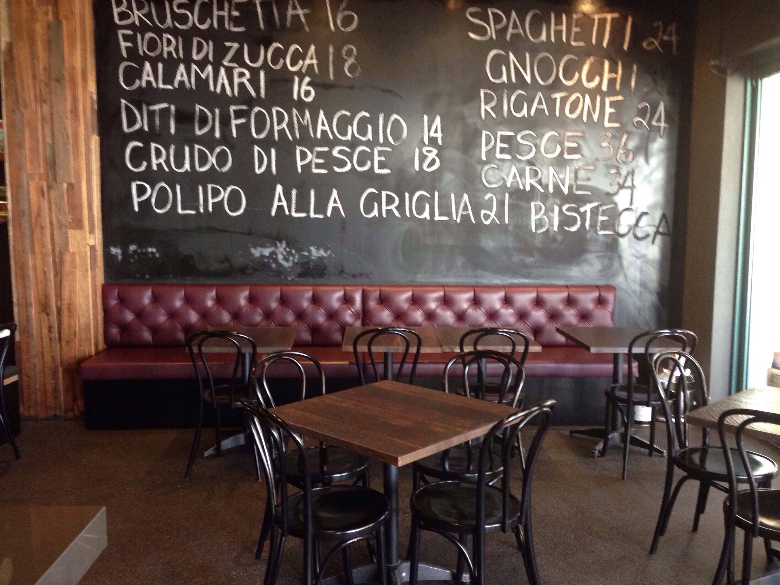 Menu of Giro Osteria, Cronulla, Sydney