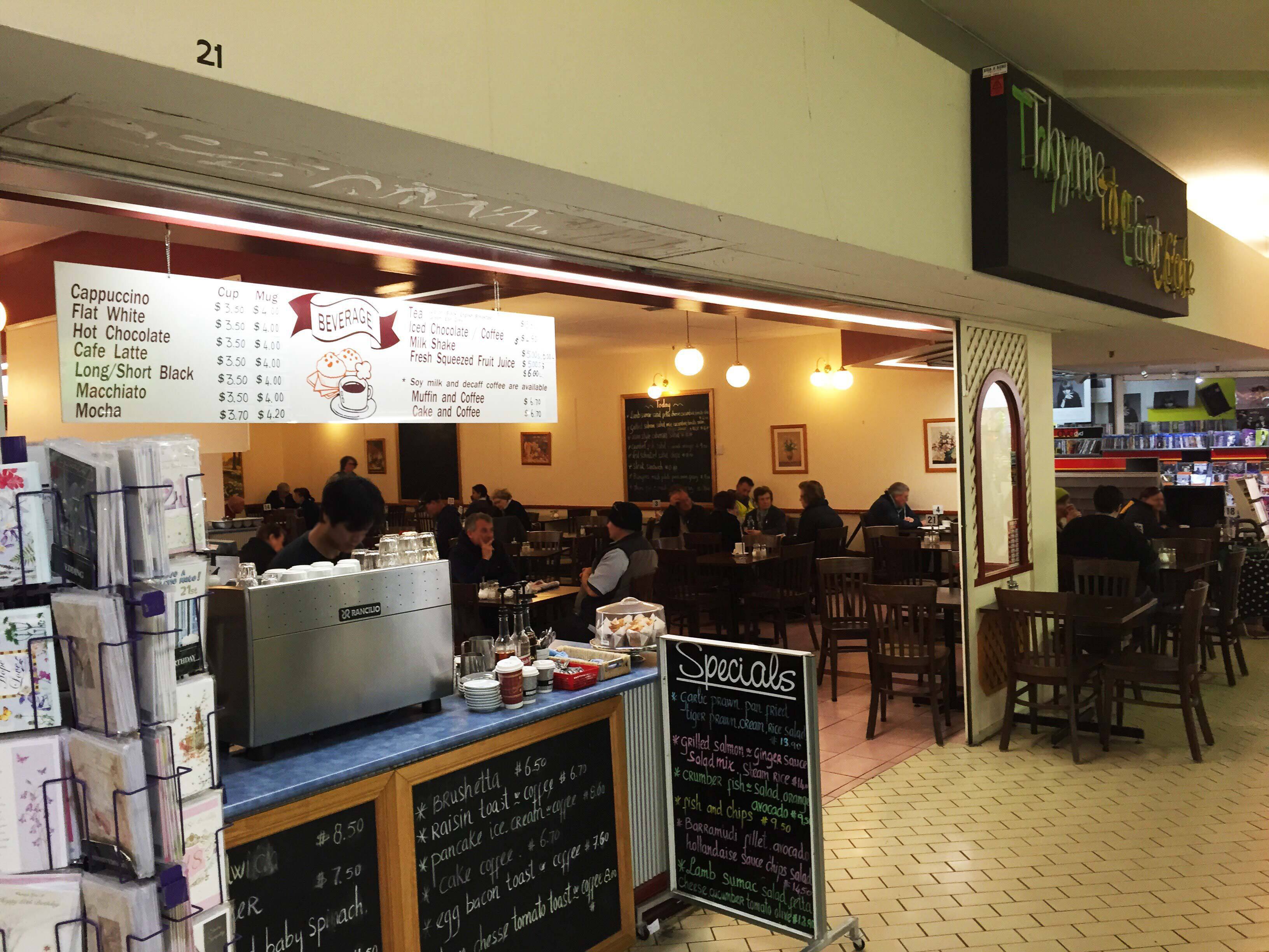 Menu of Thyme To Eat Cafe, Northcote, Melbourne