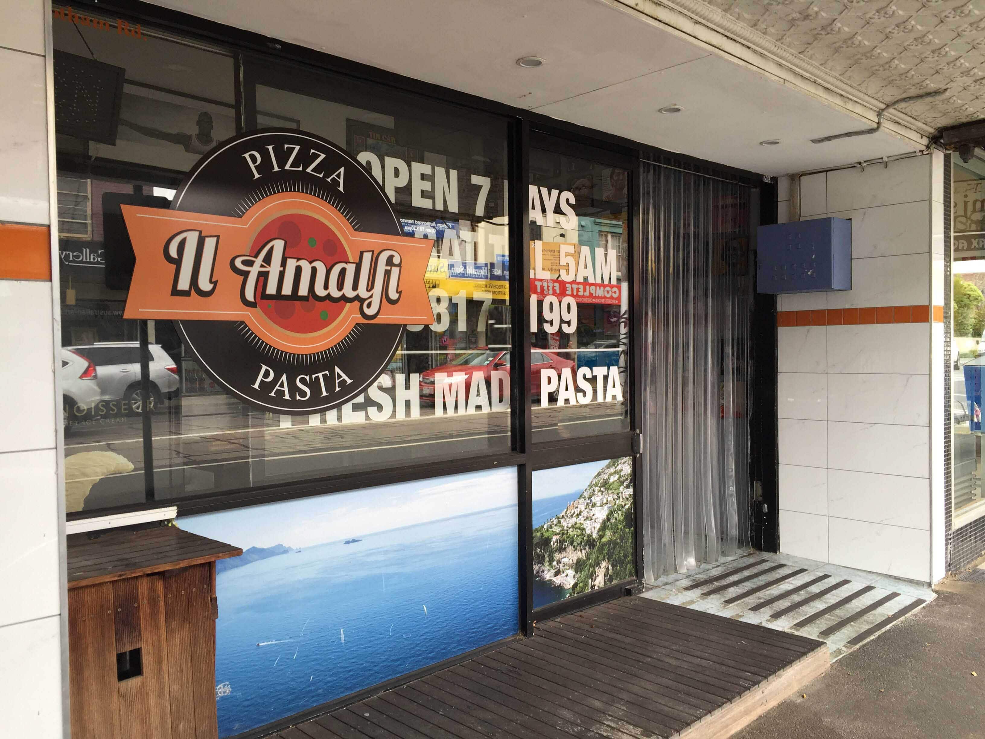 Menu of Il Amalfi Pizza Pasta, Kew, Melbourne