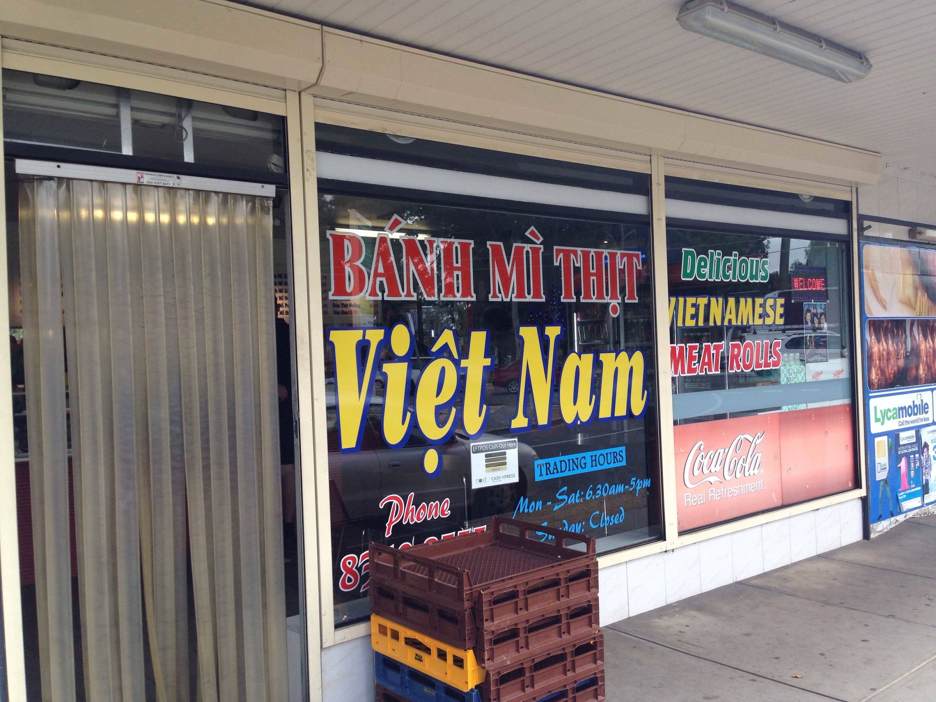 Menu of Viet Nam Asian Food Bar, Croydon Park, Adelaide
