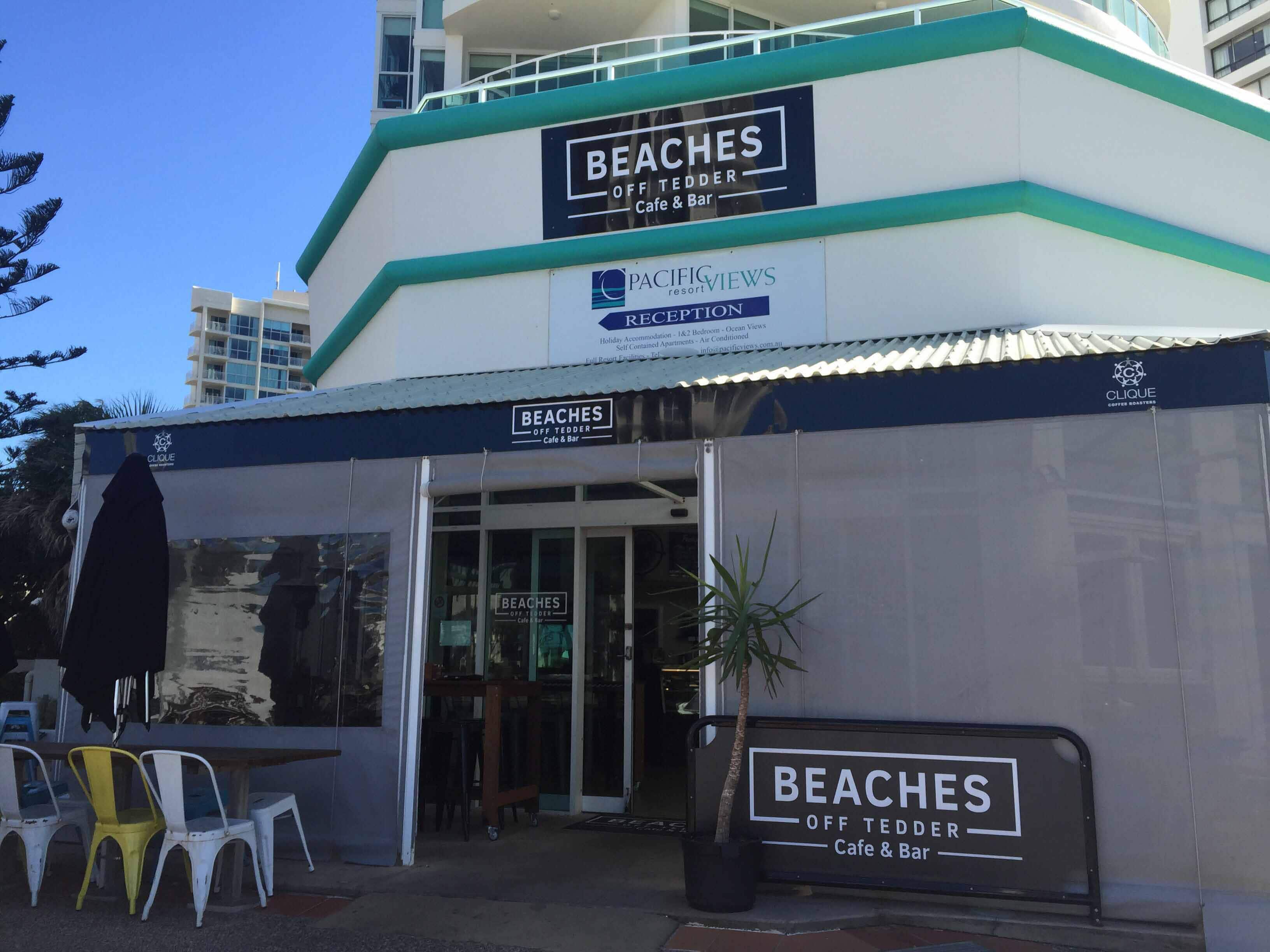 Menu of Beaches Off Tedder, Main Beach, Gold Coast