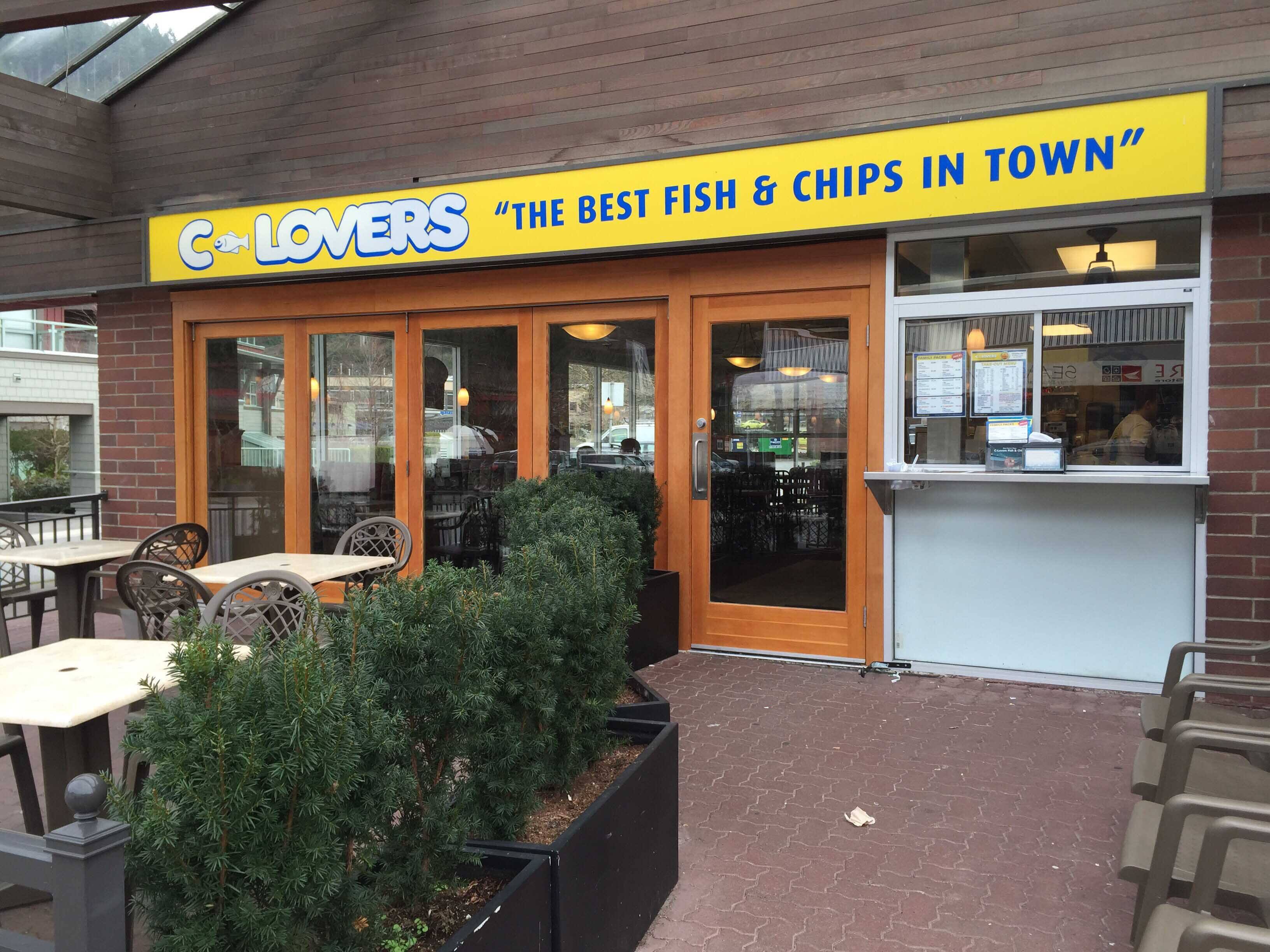Menu of CLovers Fish & Chips, Horseshoe Bay, West Vancouver