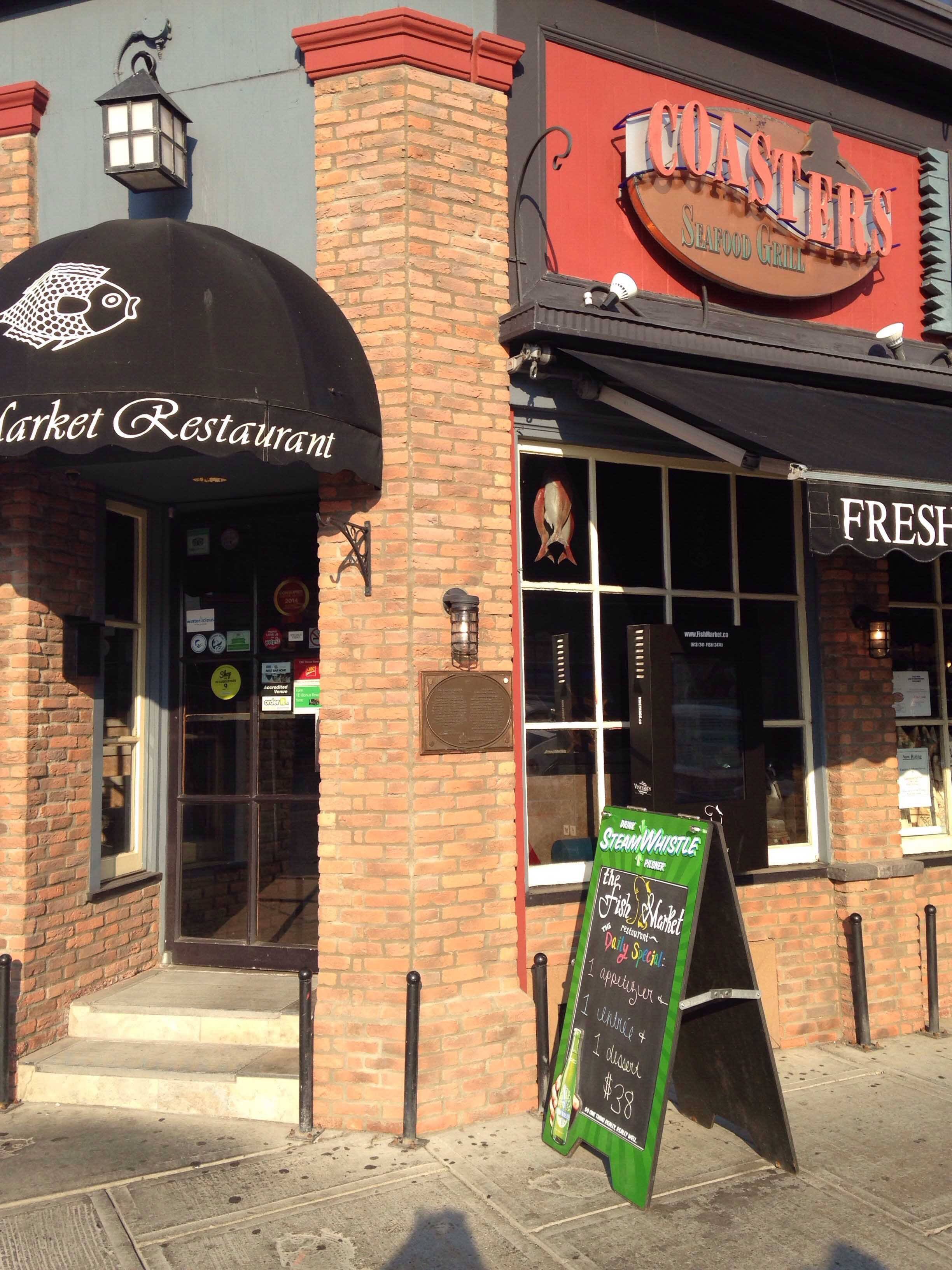 Menu of Coasters Seafood Grill, ByWard Market, Ottawa