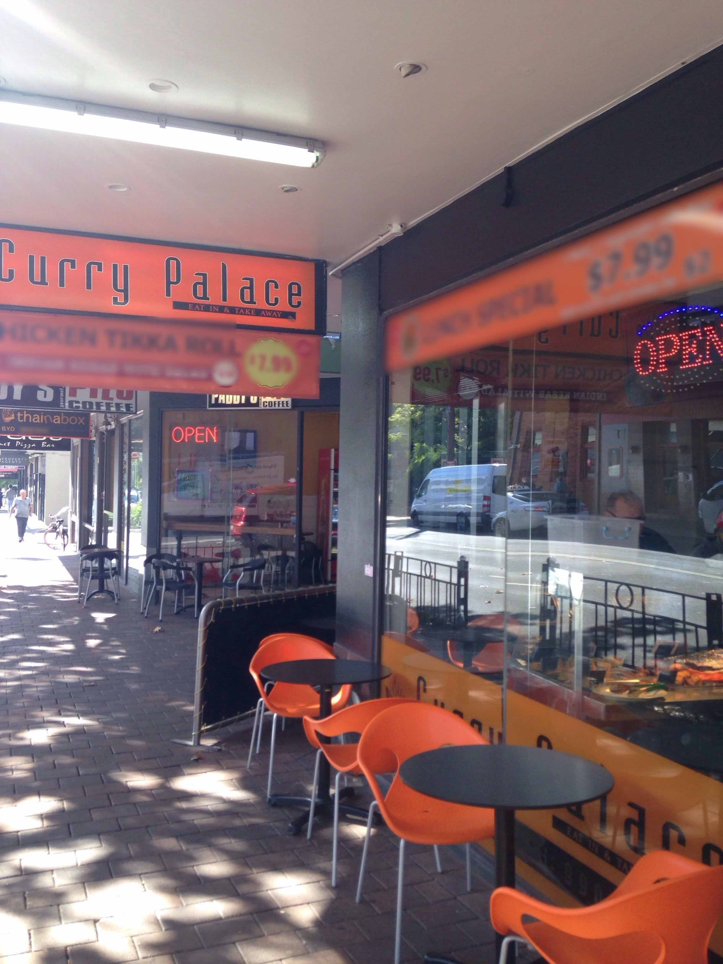 Curry Palace Menu, Menu for Curry Palace, Neutral Bay, Sydney