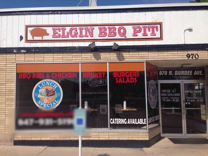 Elgin BBQ Pit Menu, Menu for Elgin BBQ Pit, Elgin, Chicago Urbanspoon