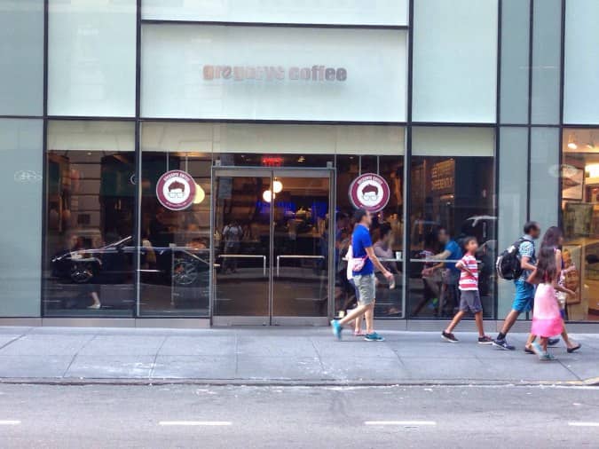 Gregorys Coffee, New York, New York City Urbanspoon/Zomato