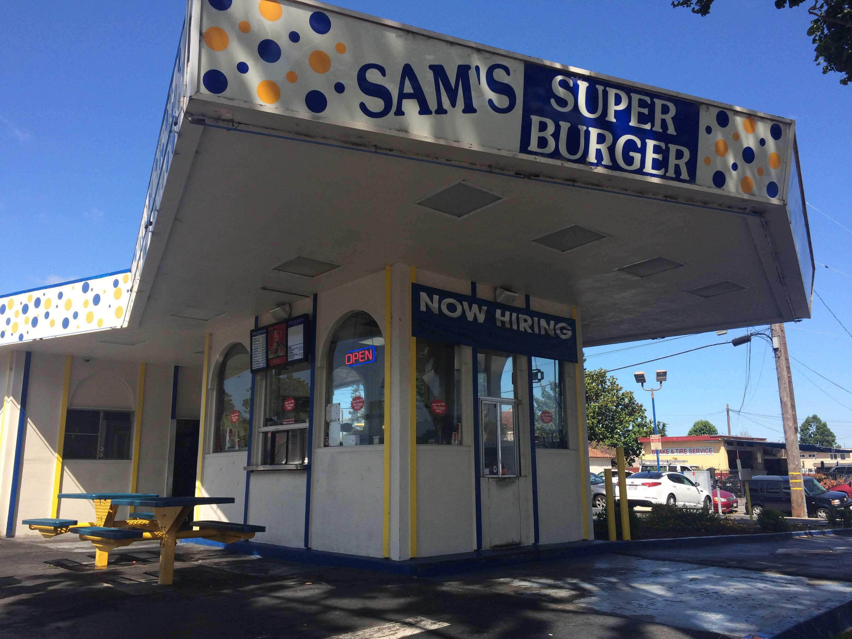 Menu of Sam's Super Burgers, San Leandro, San Leandro