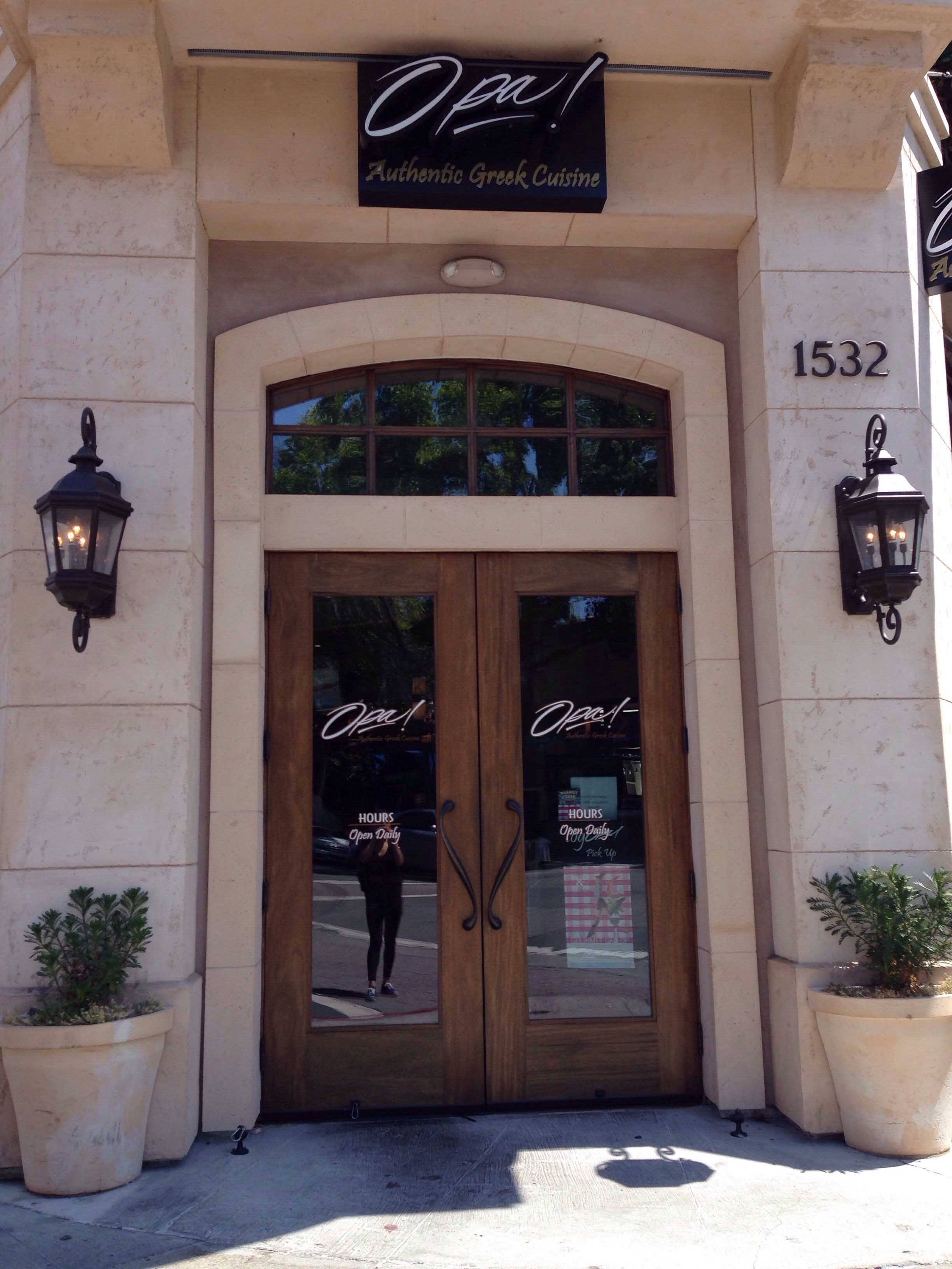 Menu of Opa!, Walnut Creek, Walnut Creek