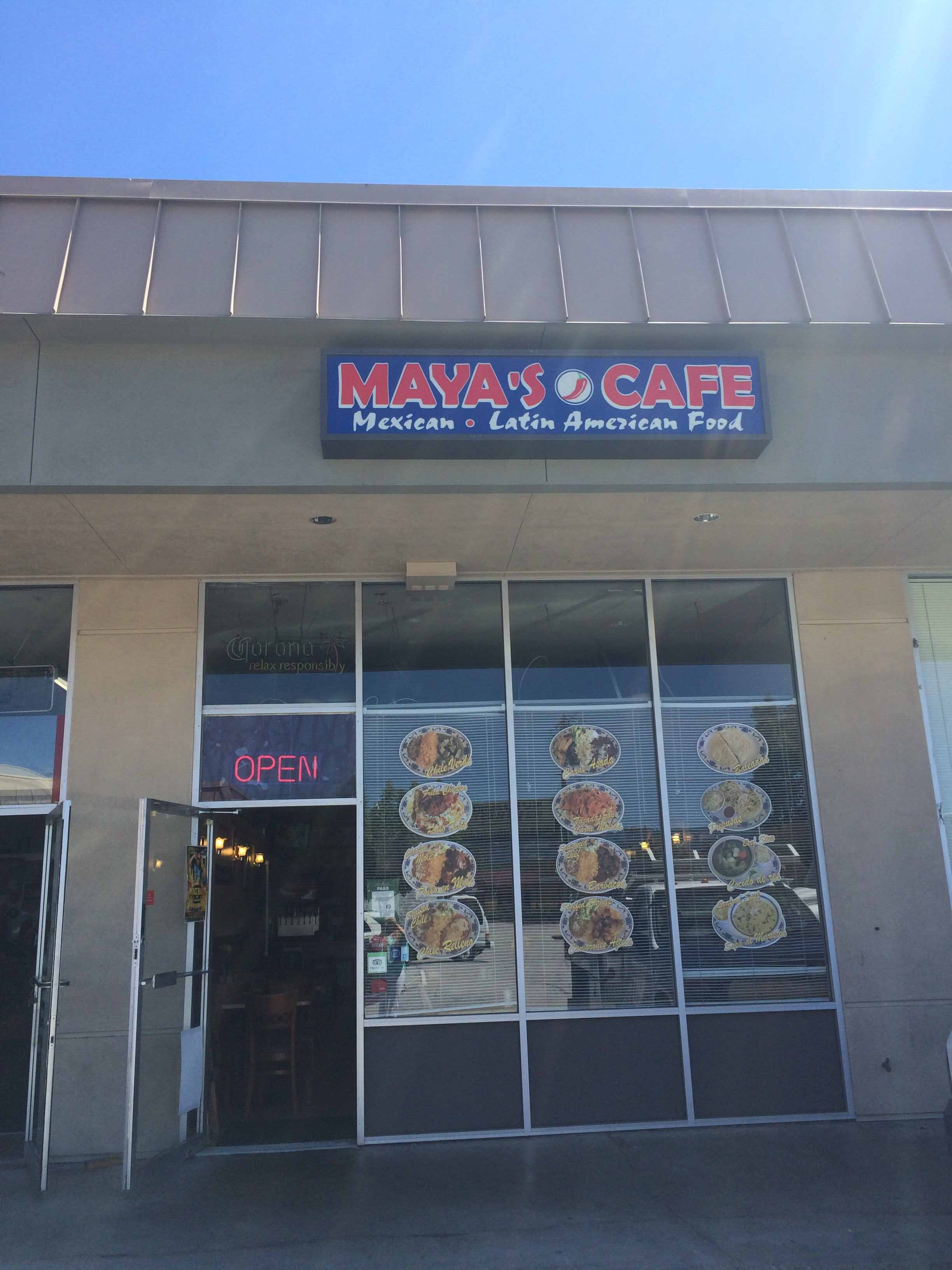 Maya's Cafe Menu, Menu for Maya's Cafe, Willow Glen, San Jose