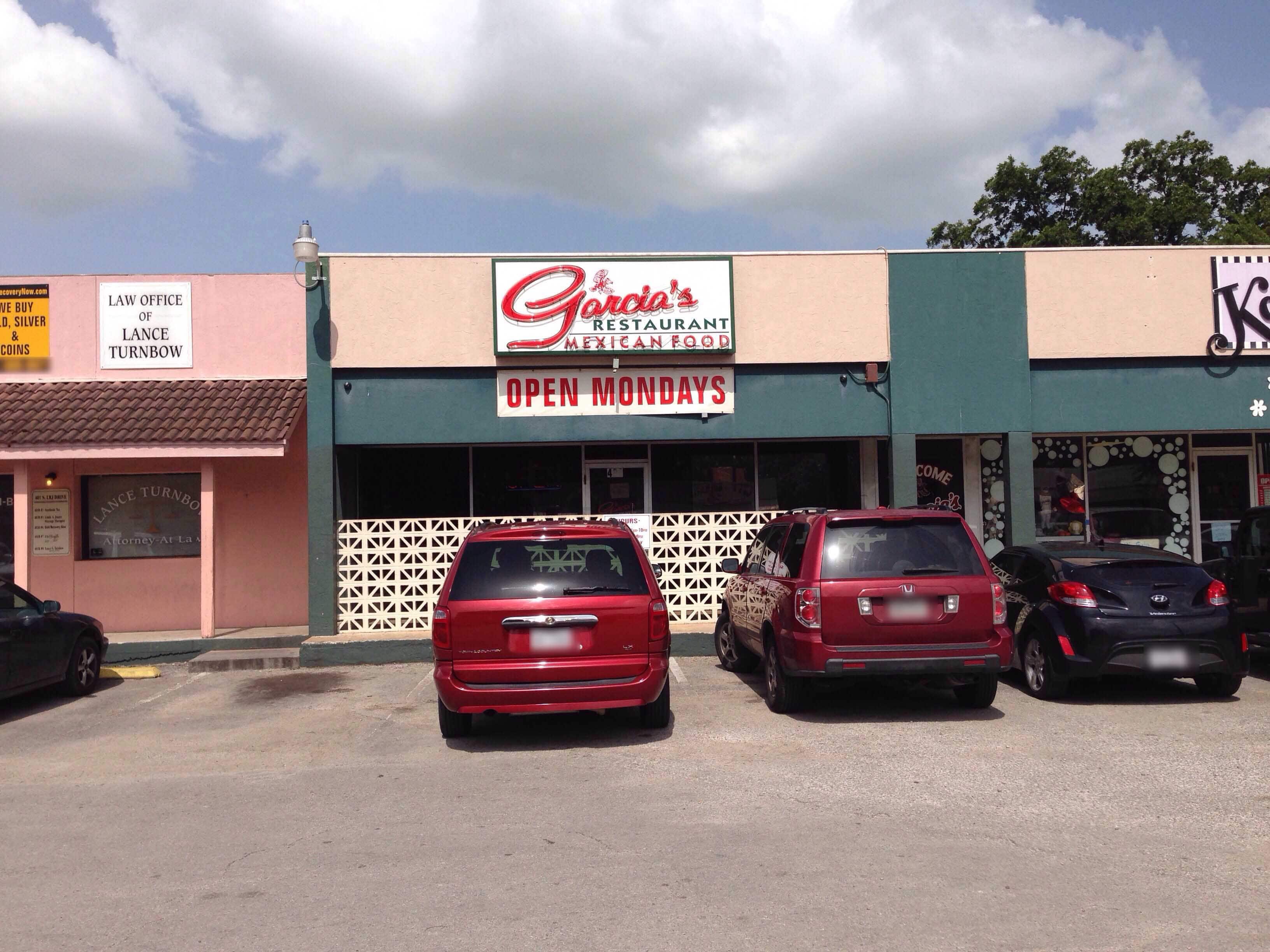 Garcias Mexican Restaurant Menu