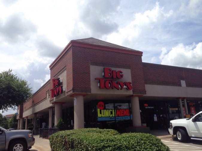 Big Tony's Menu, Menu for Big Tony's, McKinney, McKinney Urbanspoon