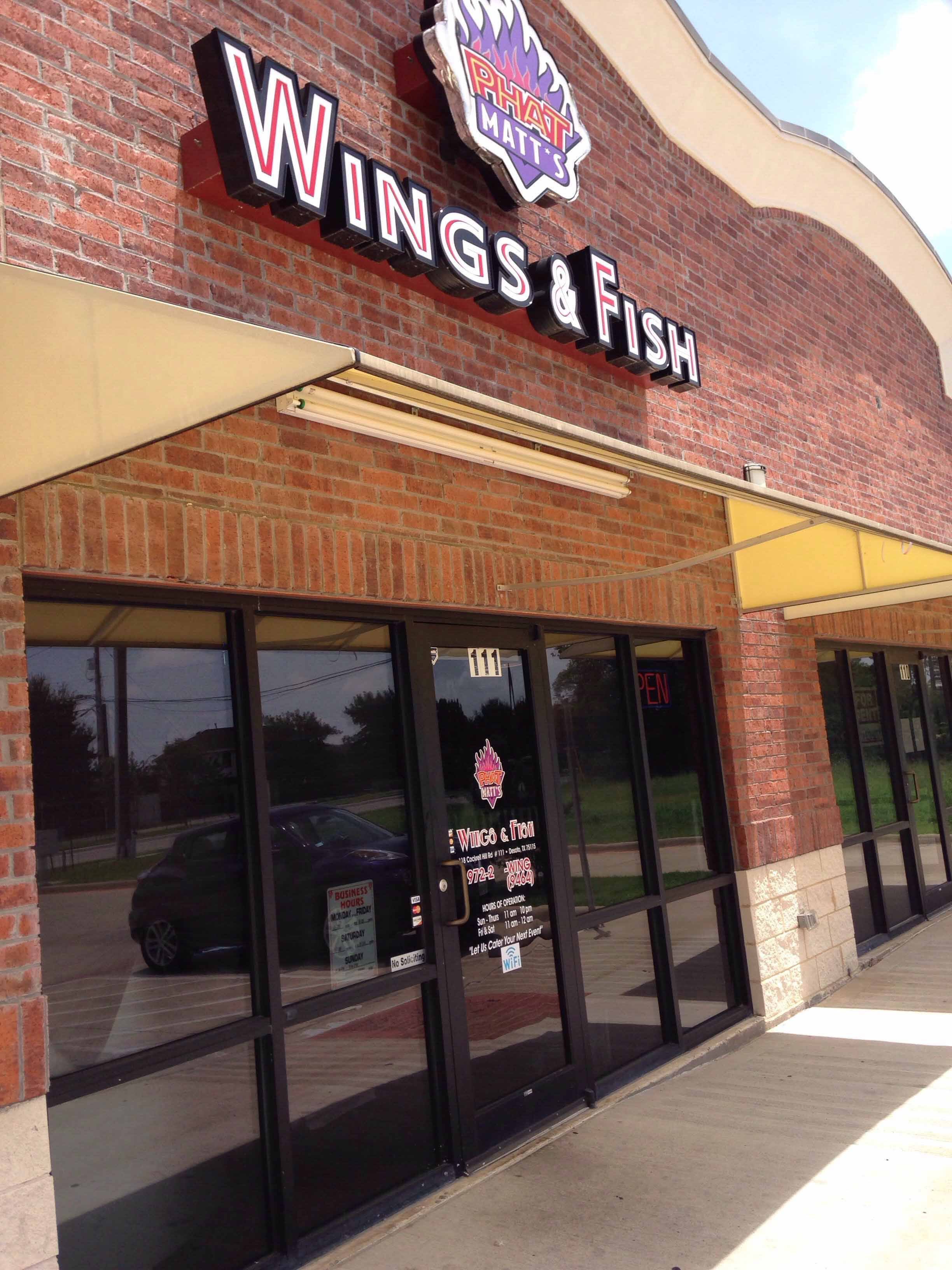 Phat Matt's Wings & Fish Menu, Menu for Phat Matt's Wings & Fish