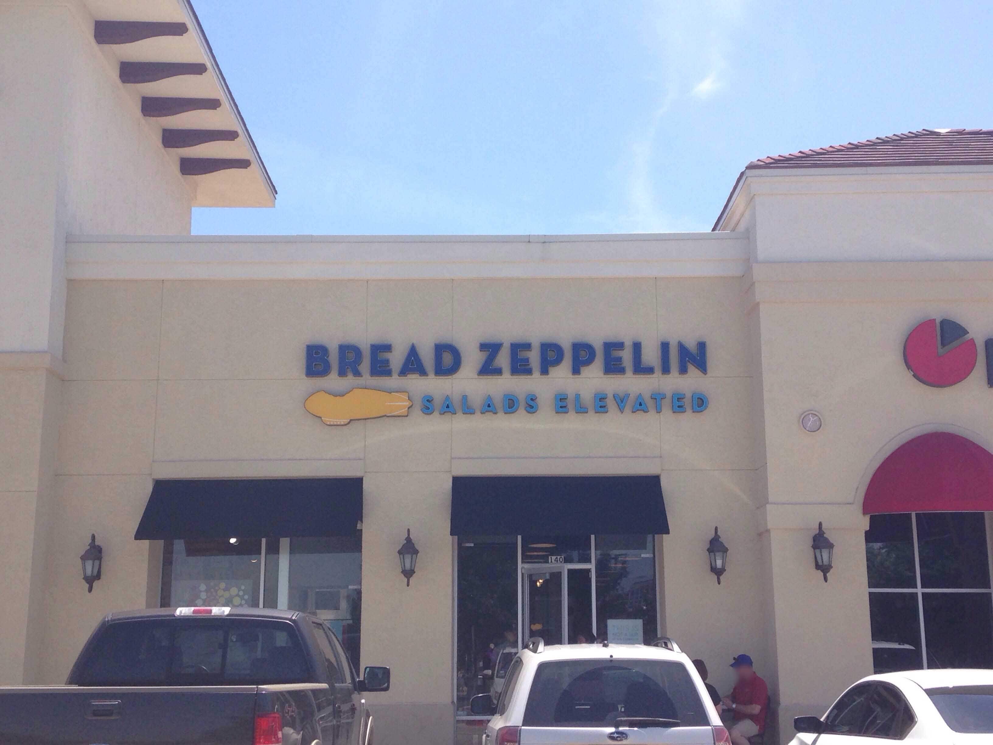 Menu of Bread Zeppelin, North Irving, Irving