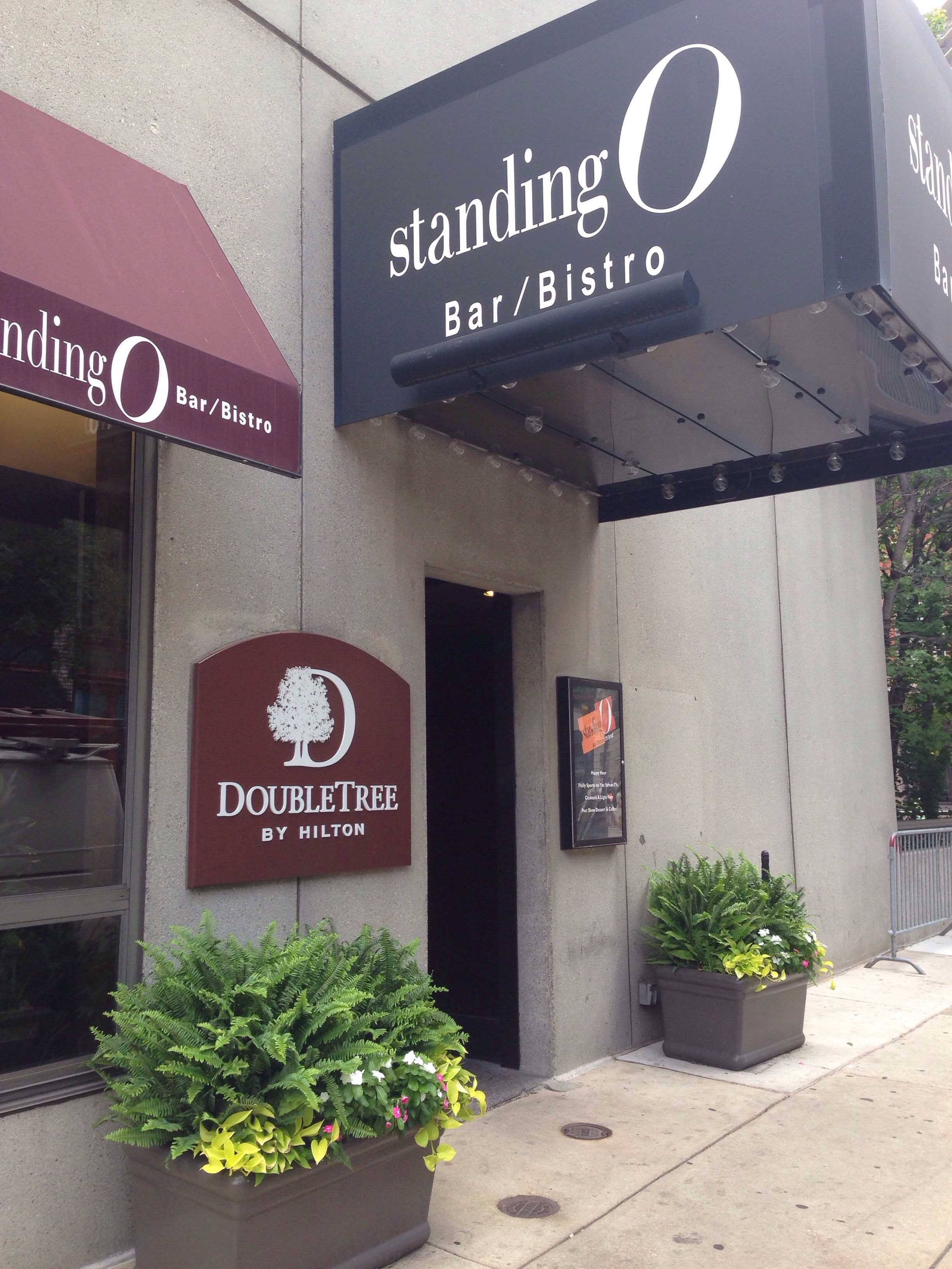 Menu of Standing O DoubleTree Hotel, Washington Square West, Philadelphia