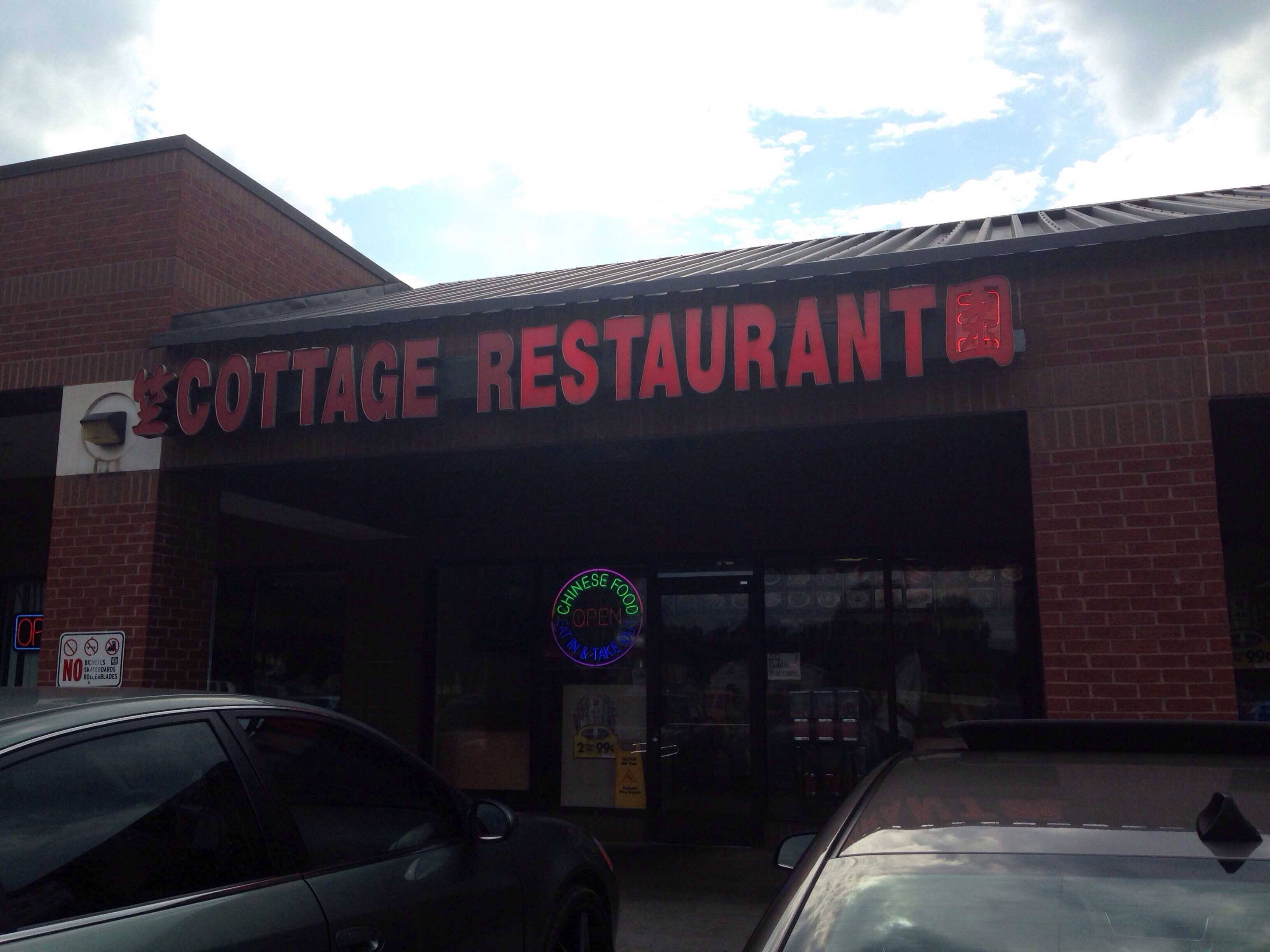 Menu of Cottage, Hidden Valley, Charlotte