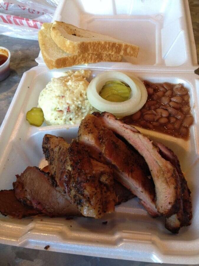 Granzin's BarBQ Menu, Menu for Granzin's BarBQ, New Braunfels, New