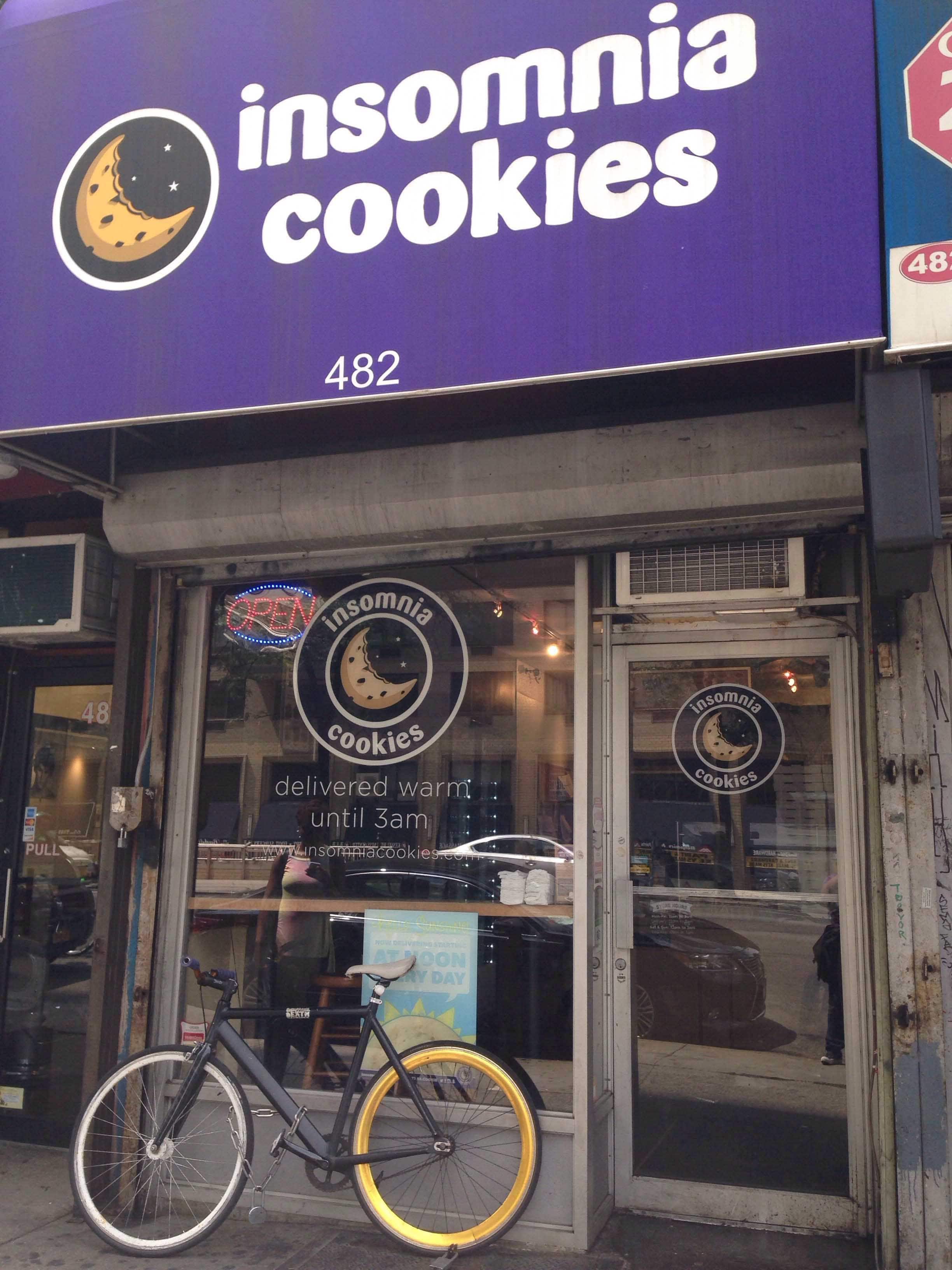 insomnia cookies bike delivery