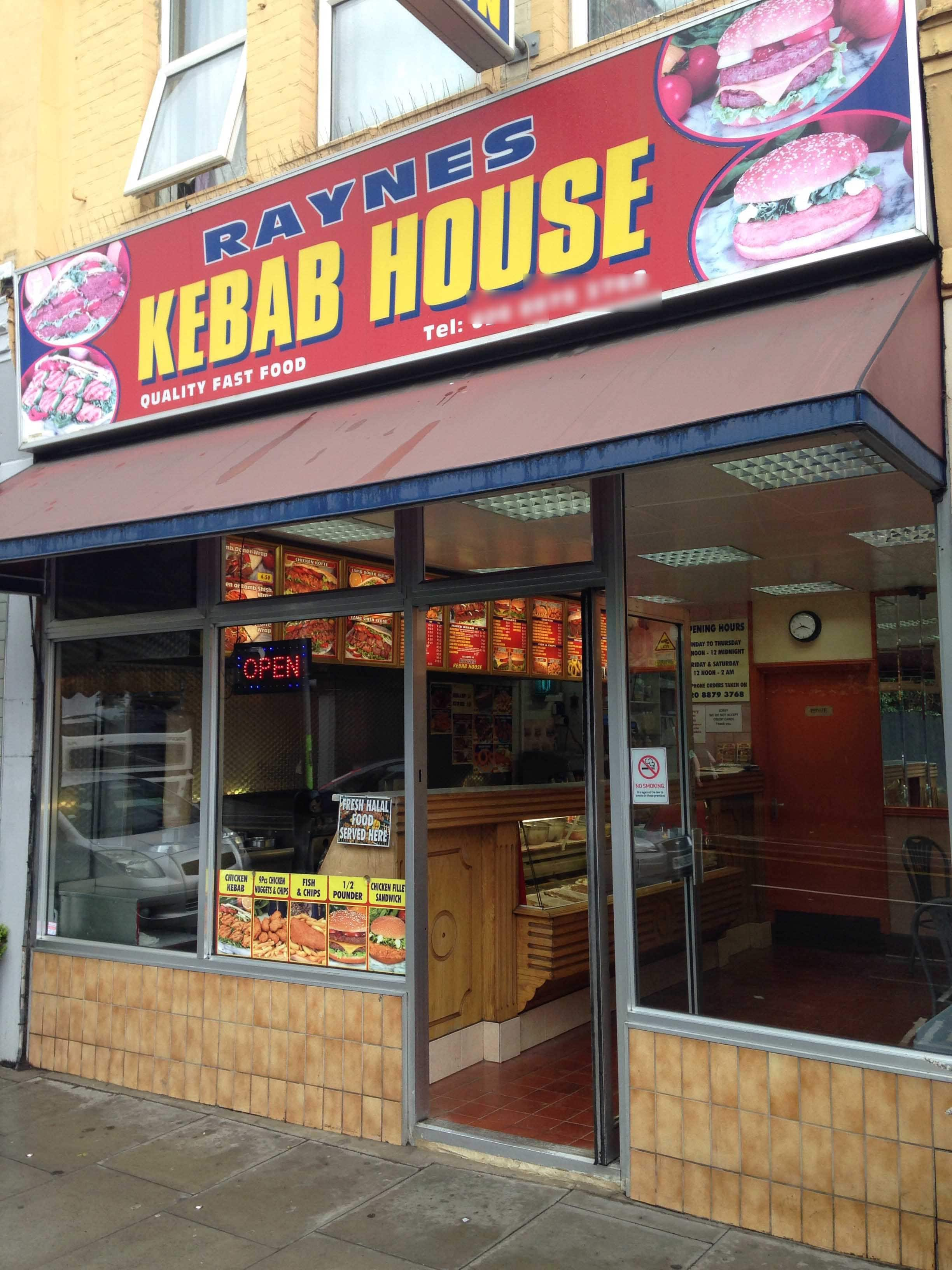 Menu of Raynes Kebab House, Raynes Park, London