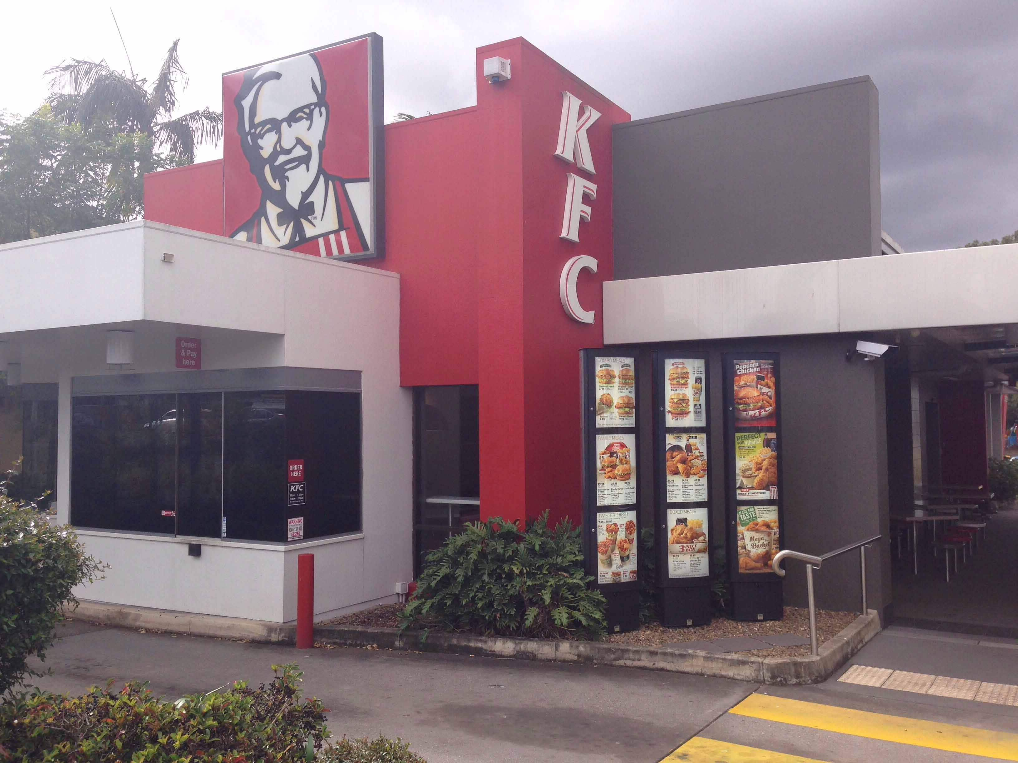 Menu of KFC, Sunnybank, Brisbane