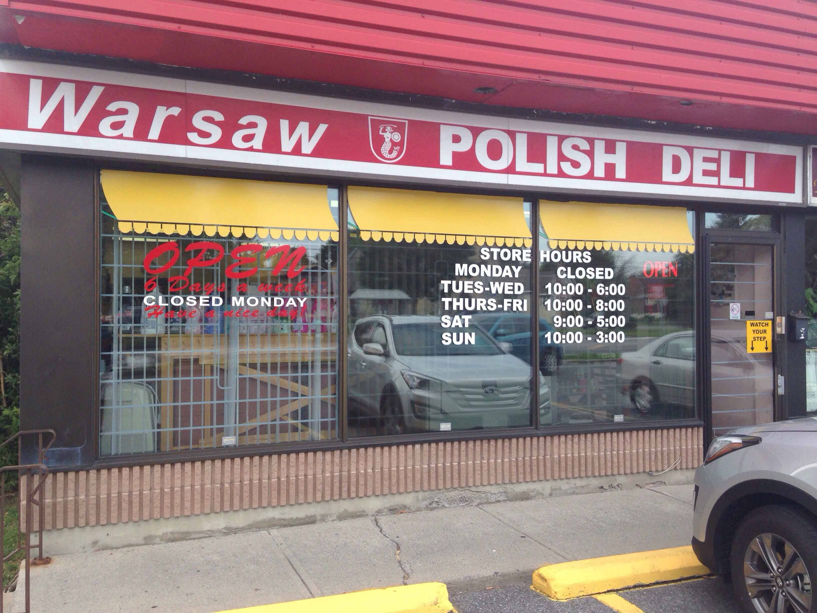 Menu of Warsaw Polish Deli, Carlingwood, Ottawa