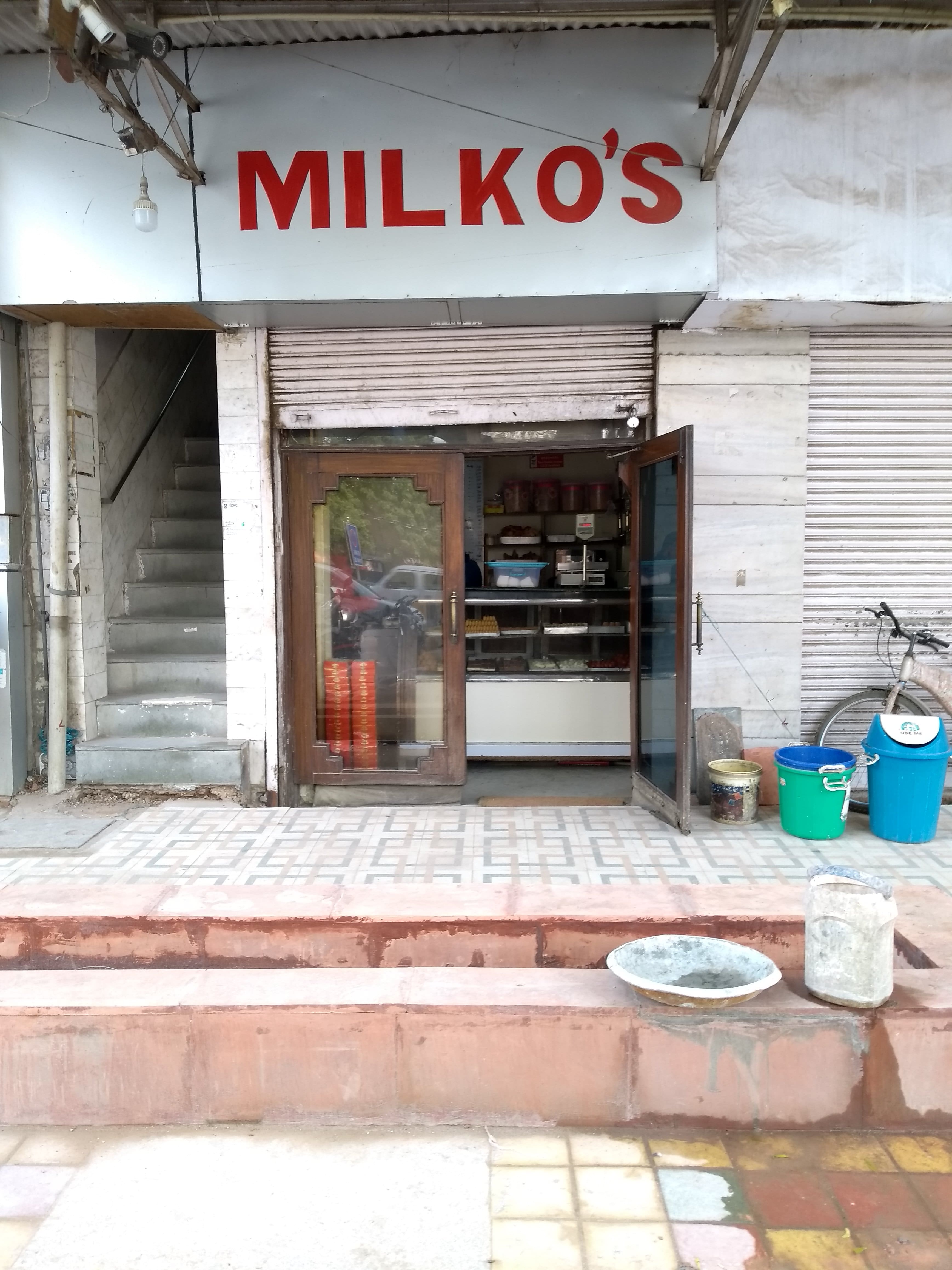 Milko's Menu, Menu for Milko's, Delhi Cantt., New Delhi
