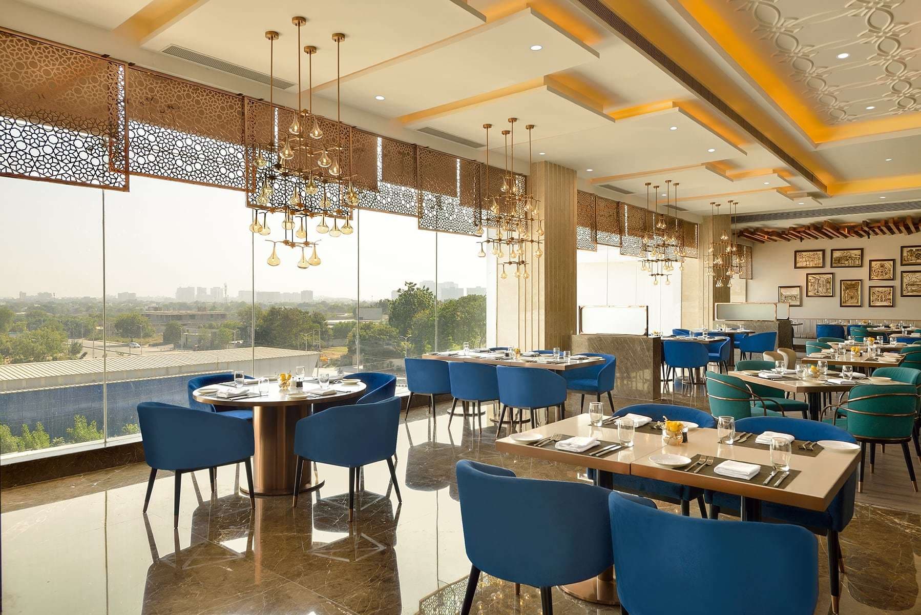 fine dining restaurants, family restaurants, family dining near me, indian fine dining - Shamiana By Taj Skyline - img1