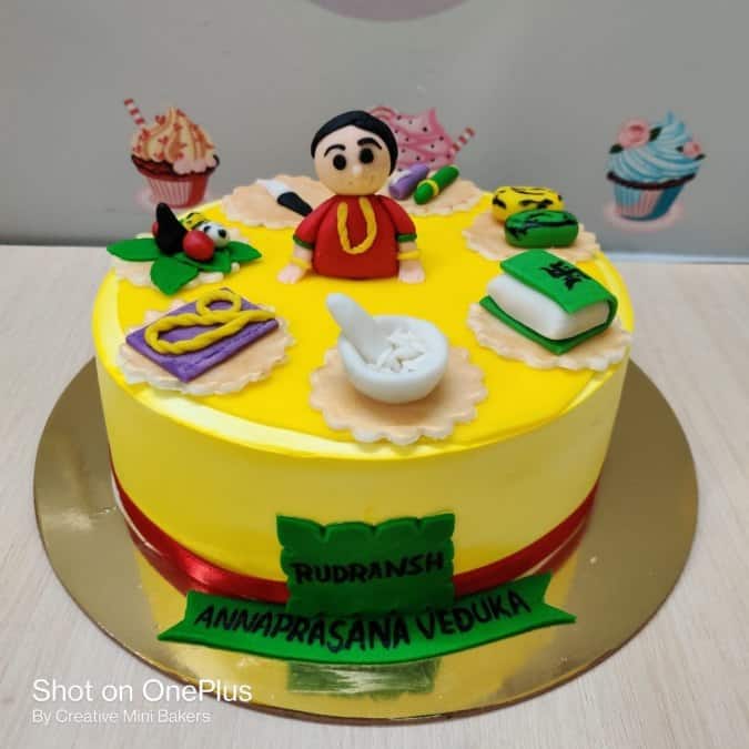 Annaprashan Ceremony Boy Theme Cake - Bakersfun | Free Delivery
