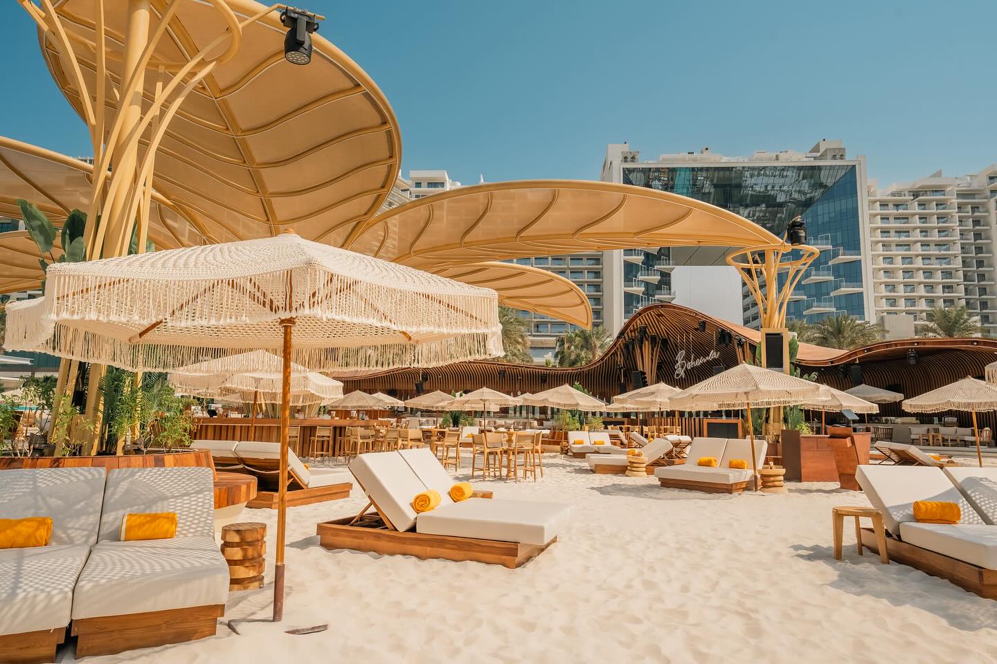 Bohemia Beach Club Dubai poolside party scene