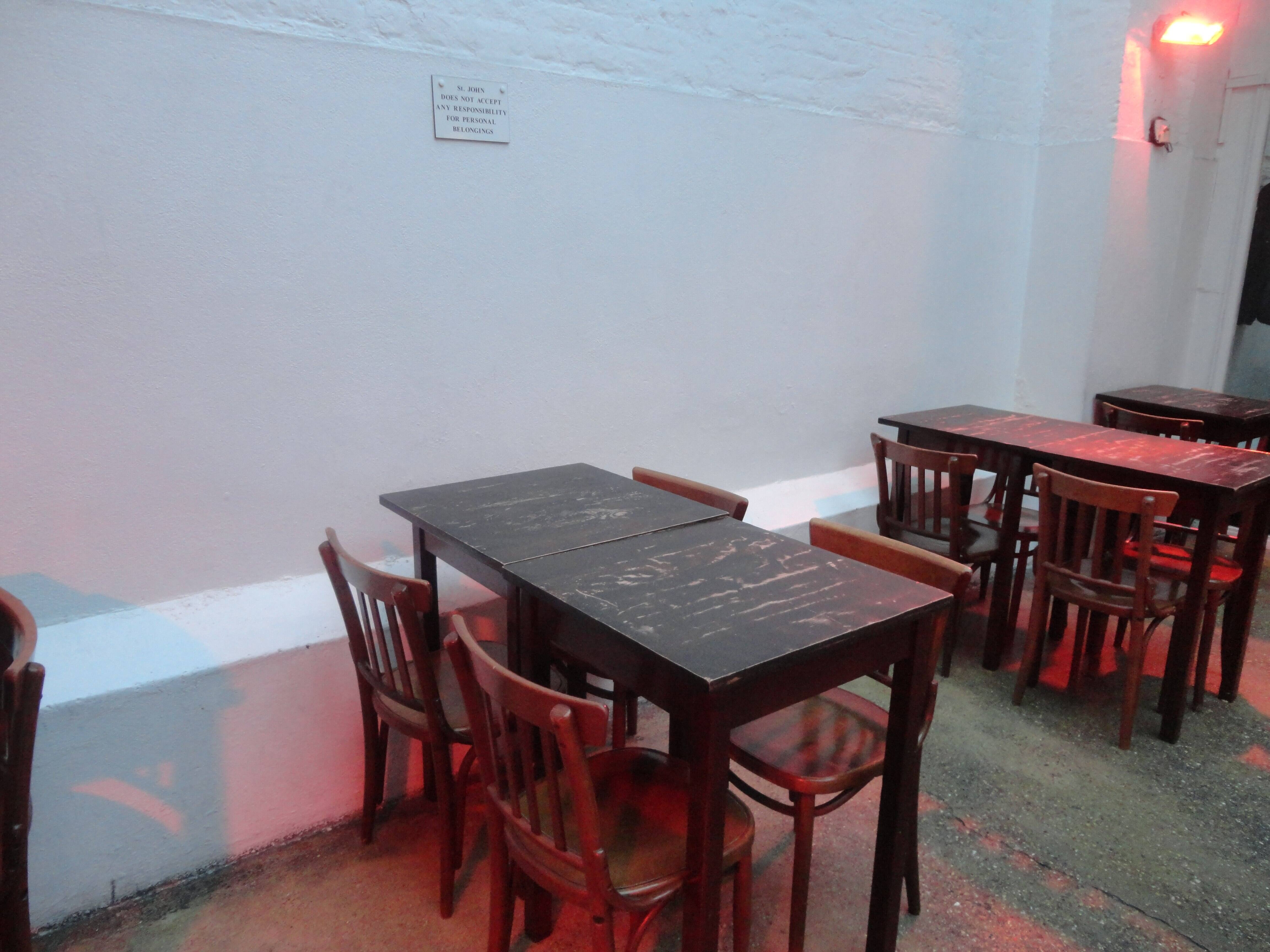 Menu of St John Bar and Restaurant, St John's Street, Farringdon, London